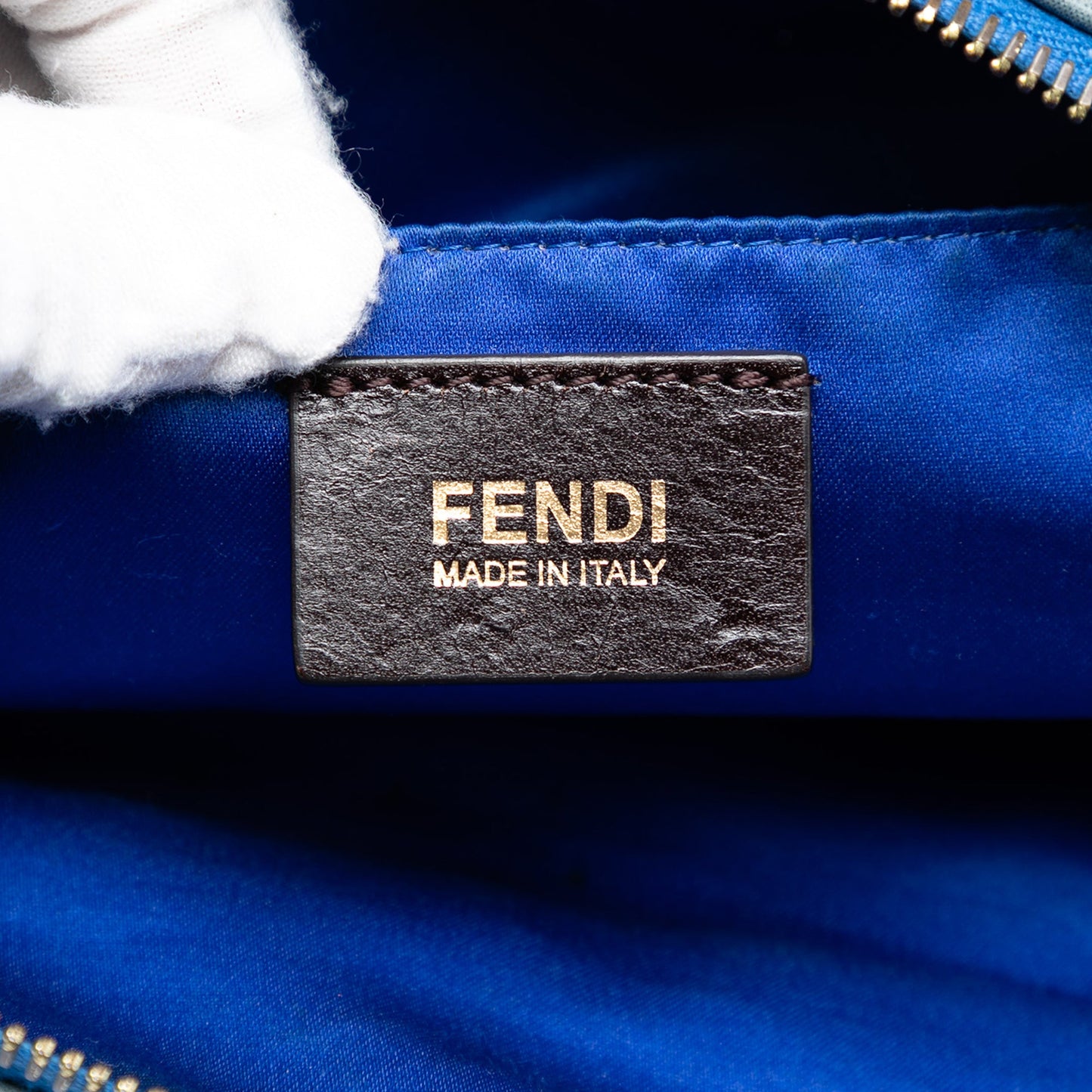 Fendi Metallic Calfskin Vitello Savana Forever Crossbody