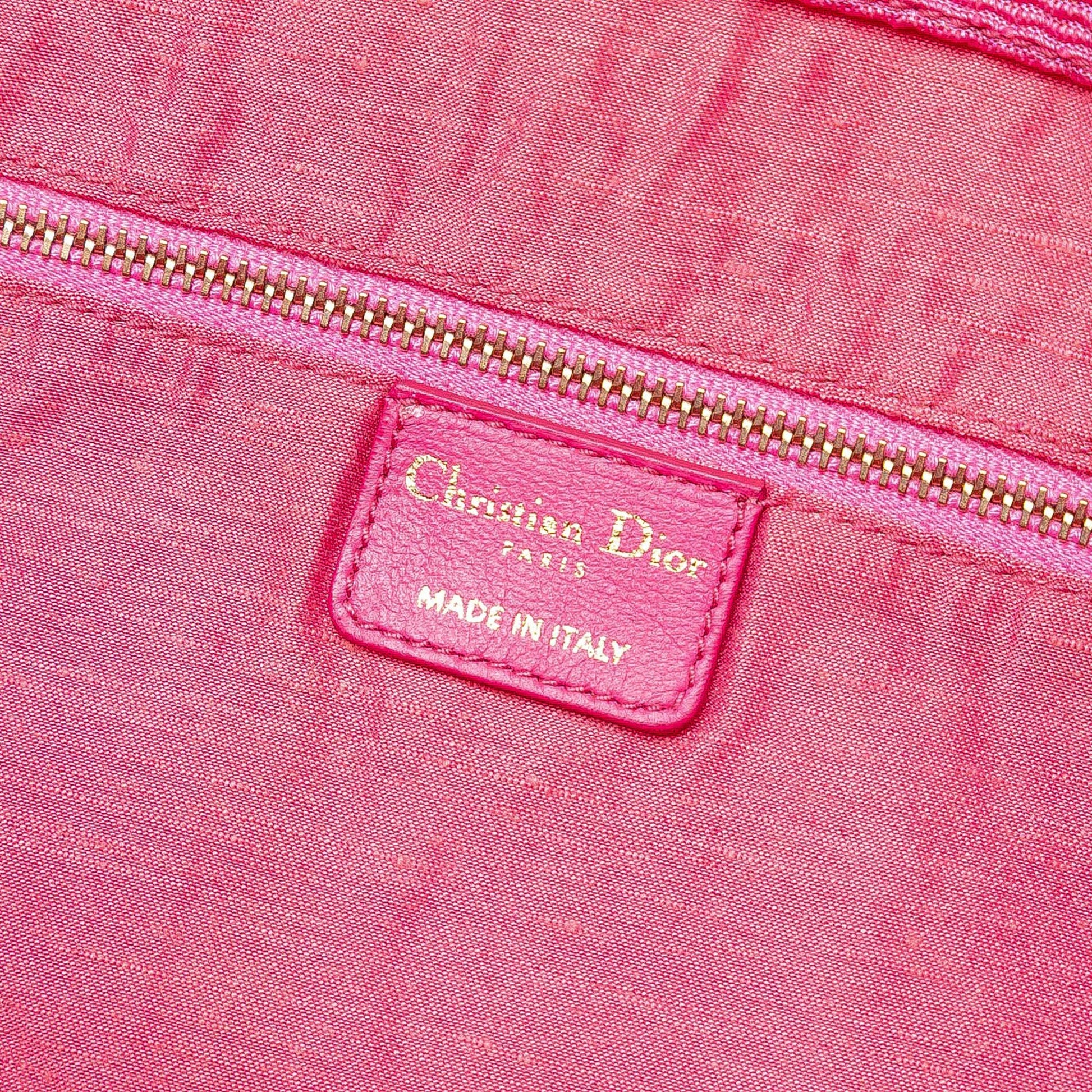 Dior Canvas Cannage Hobo Bag