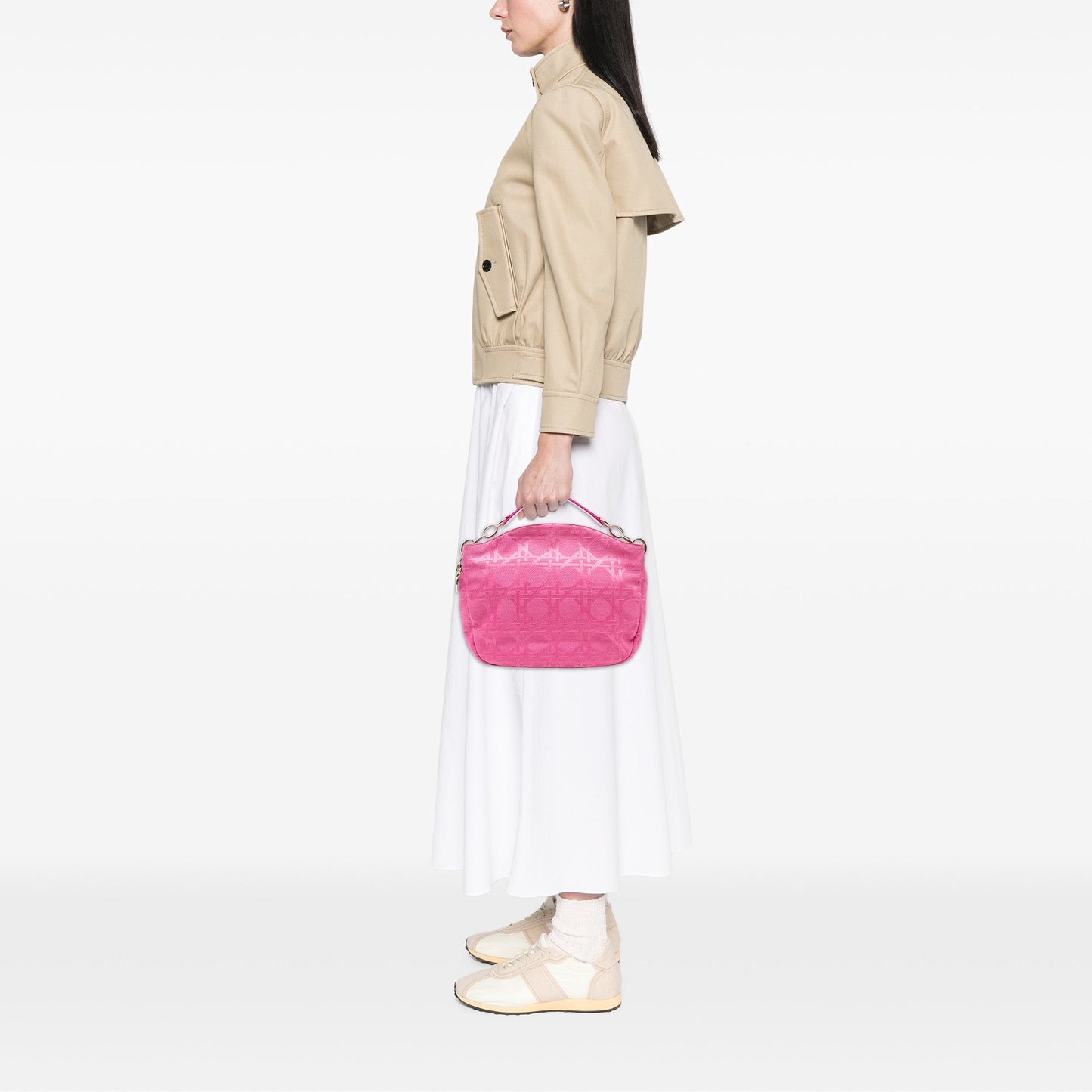 Dior Canvas Cannage Hobo Bag