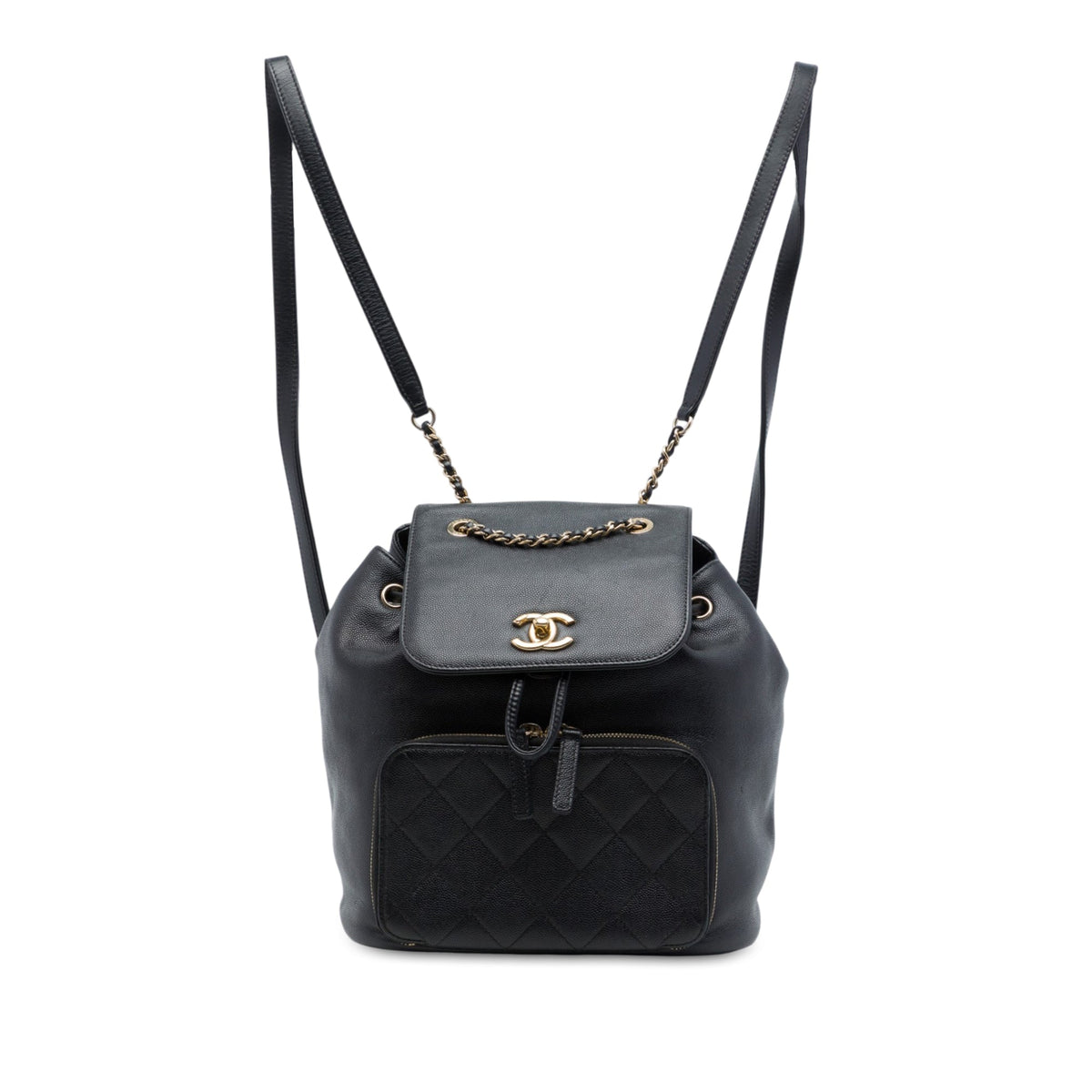 Chanel Caviar Business Affinity Backpack — Black