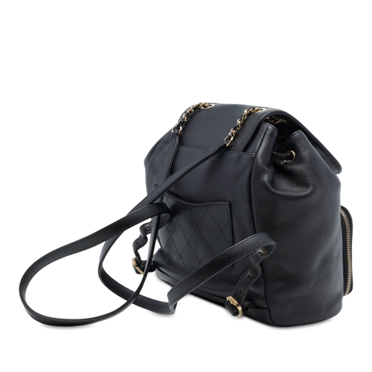 Chanel Caviar Business Affinity Backpack — Black