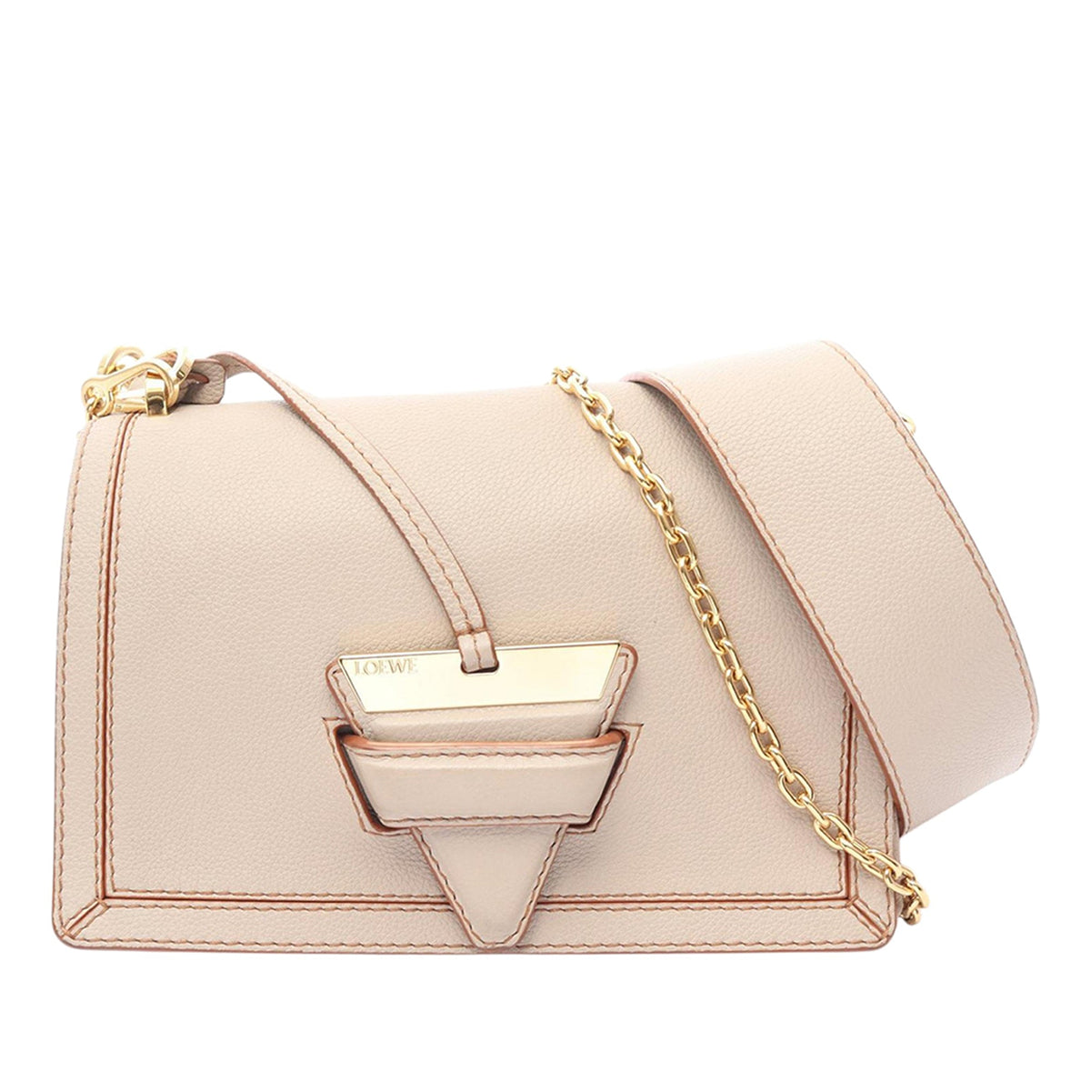 LOEWE Grained Calfskin Barcelona Soft Satchel
