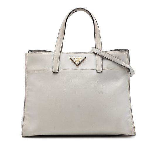 Prada Saffiano Soft Triple Pocket Tote