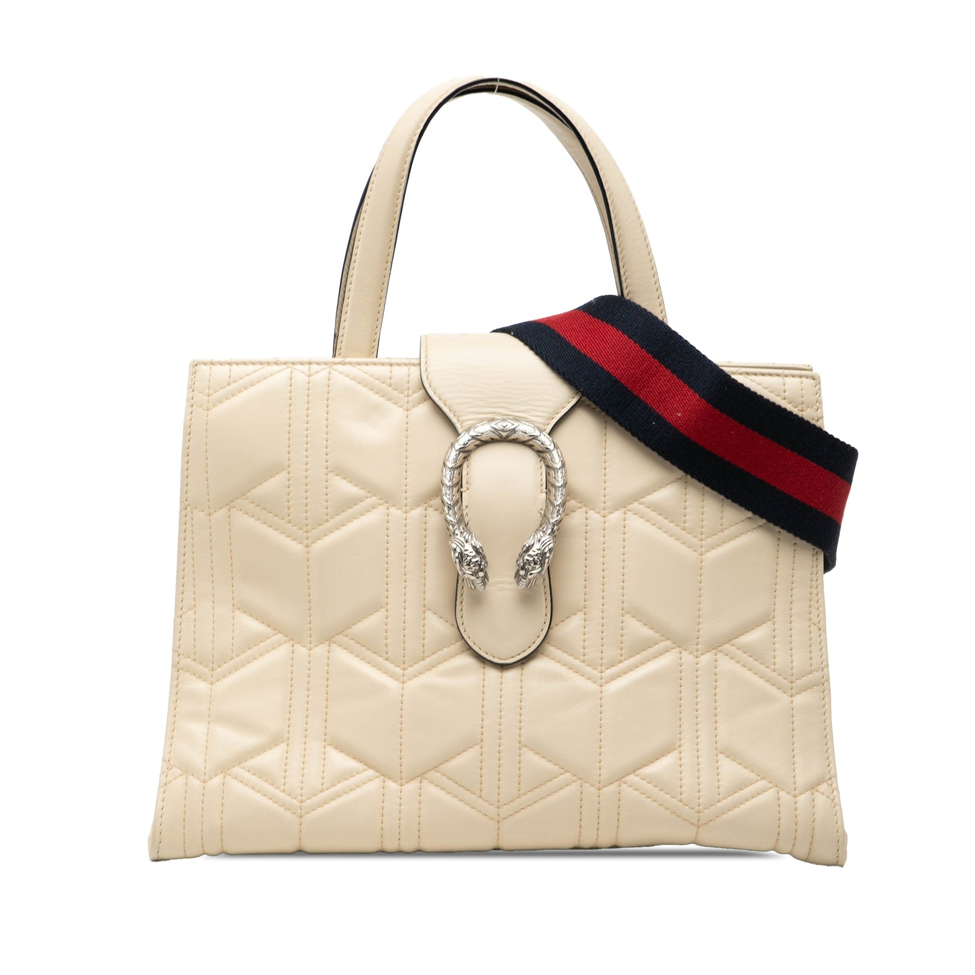Gucci Quilted Leather Dionysus Web Satchel