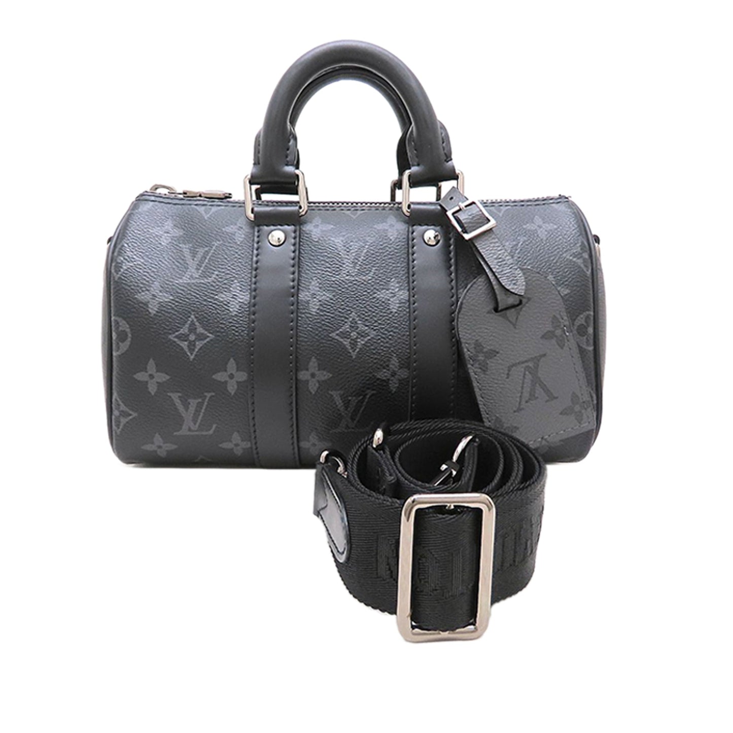 Louis Vuitton Monogram Eclipse Reverse Keepall Bandouliere 25