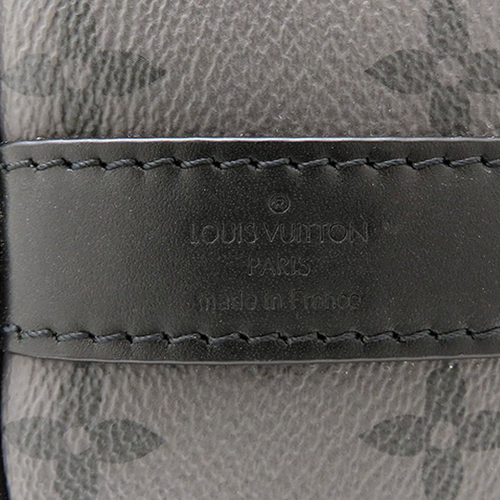 Louis Vuitton Monogram Eclipse Reverse Keepall Bandouliere 25