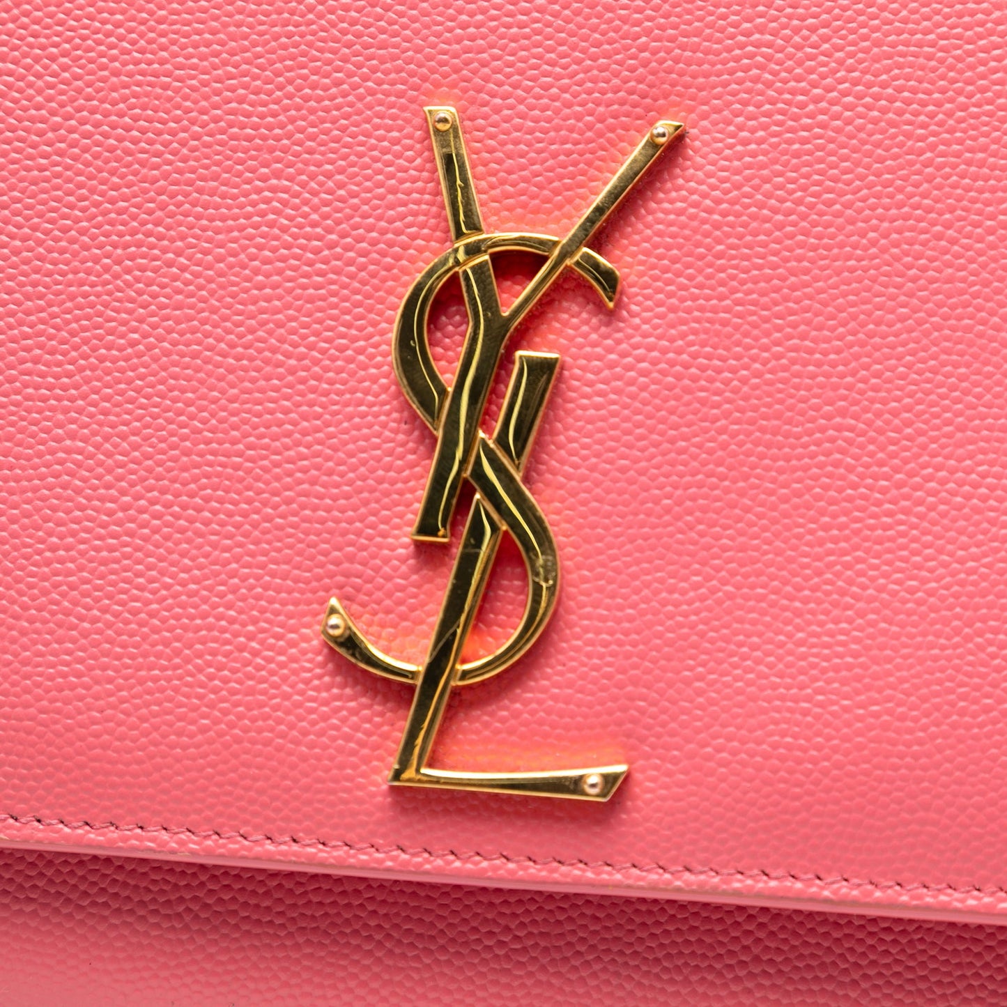 Saint Laurent Medium Grain De Poudre Monogram Kate Crossbody