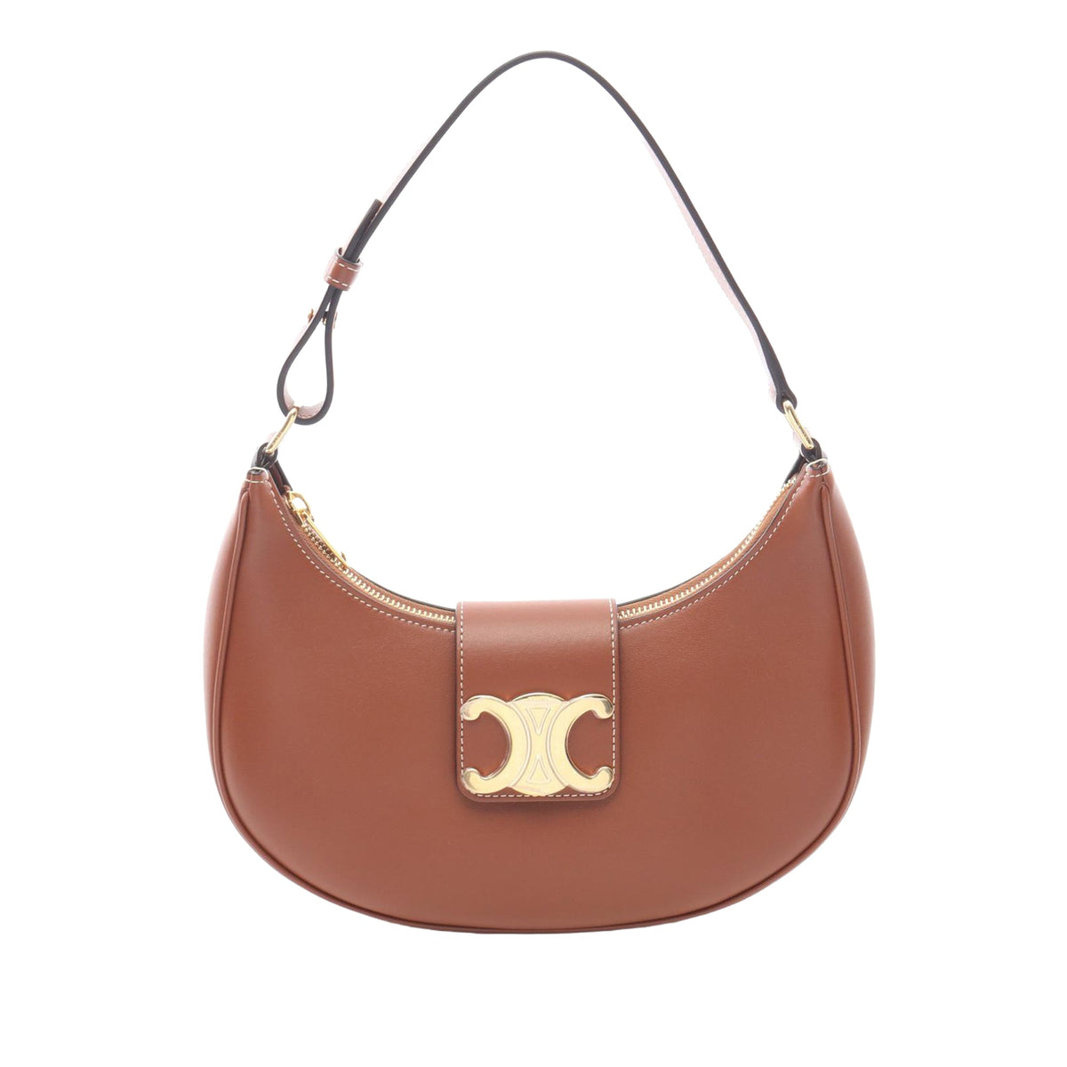 Celine Medium Smooth Calfskin Triomphe Ava Shoulder Bag