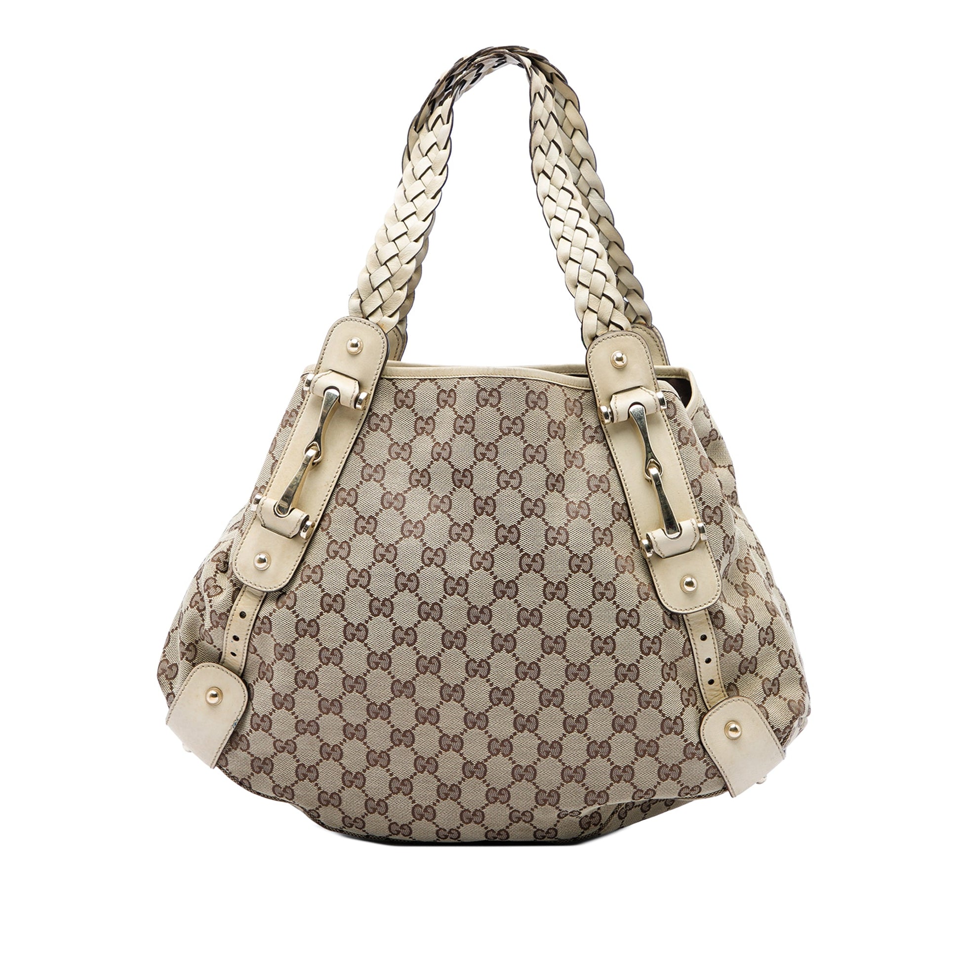 Gucci GG Canvas Horsebit Pelham Shoulder Bag