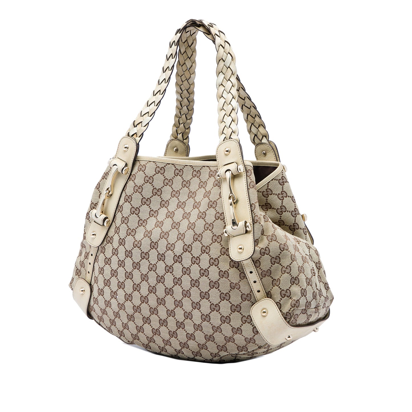 Gucci GG Canvas Horsebit Pelham Shoulder Bag