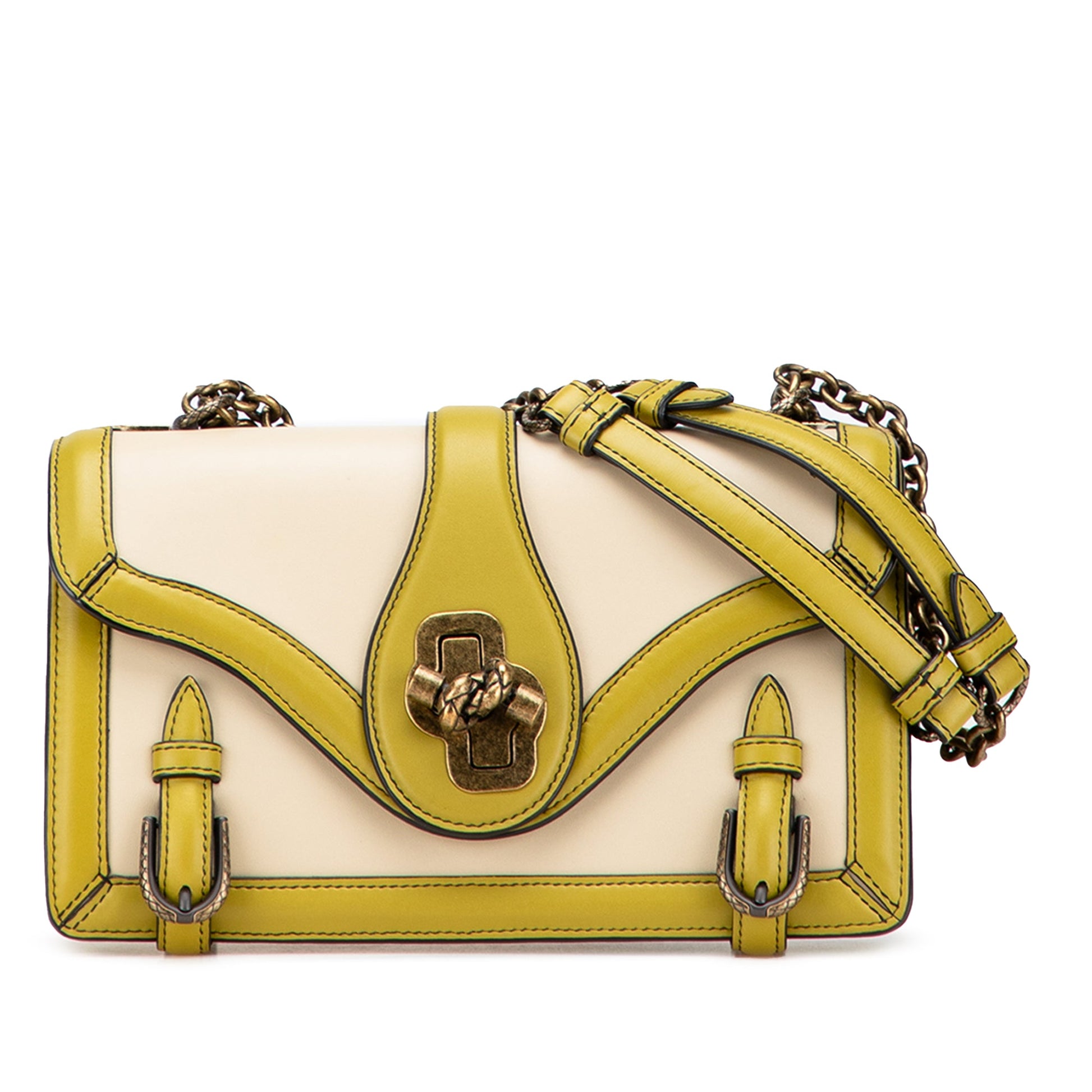Bottega Veneta Bicolor Leather City Knot Shoulder Bag