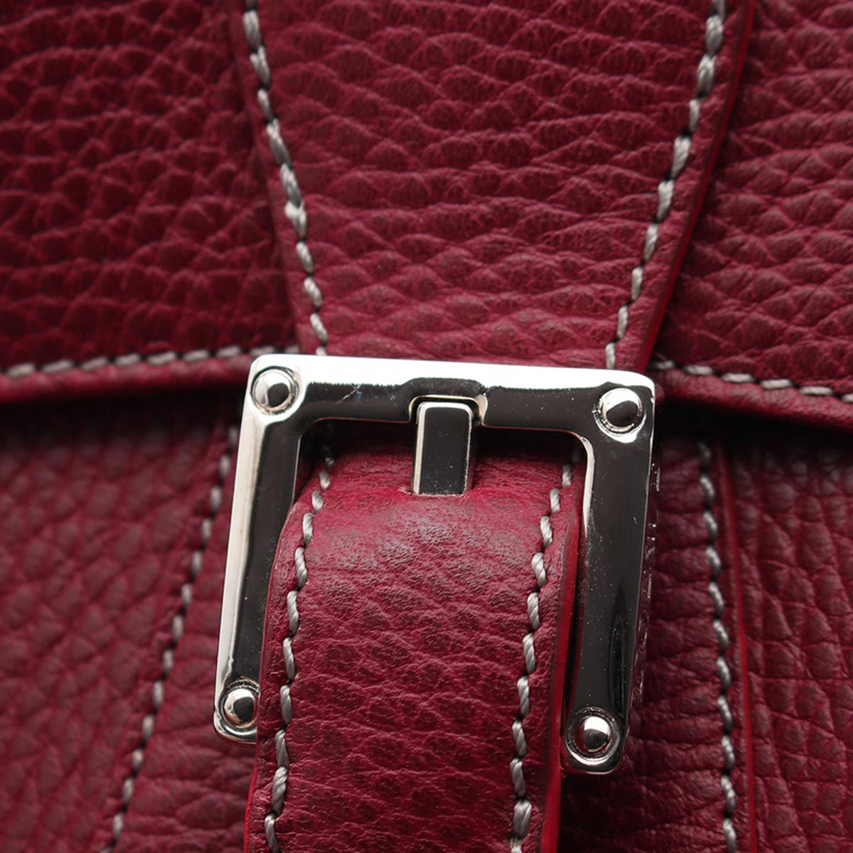LOEWE Calf Leather Crossbody — Red