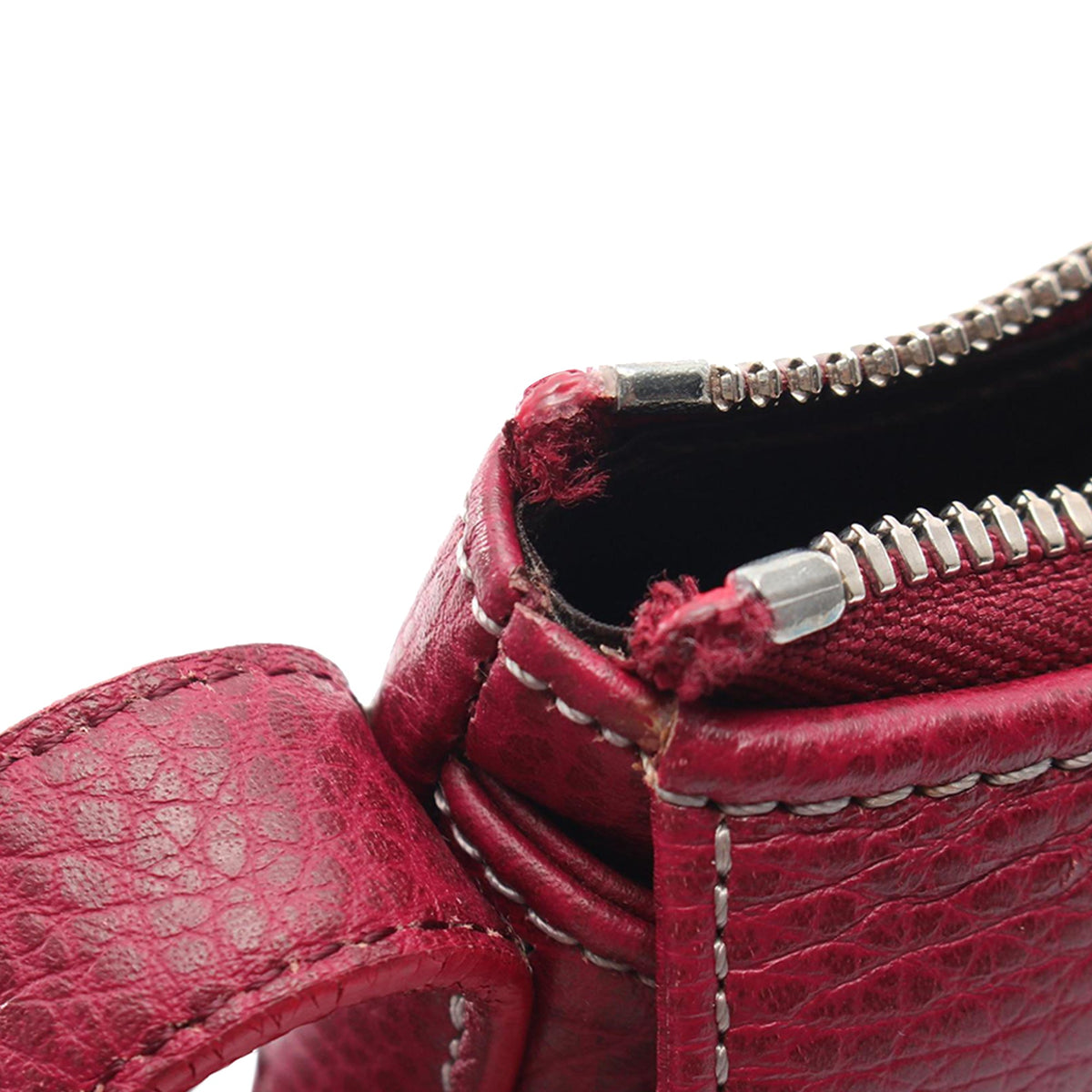 LOEWE Calf Leather Crossbody — Red