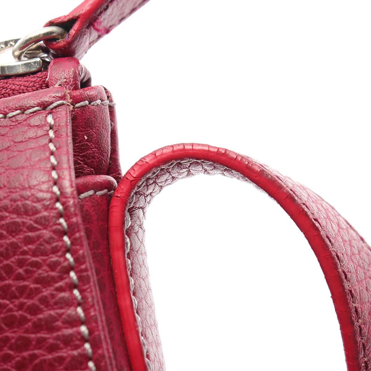 LOEWE Calf Leather Crossbody — Red