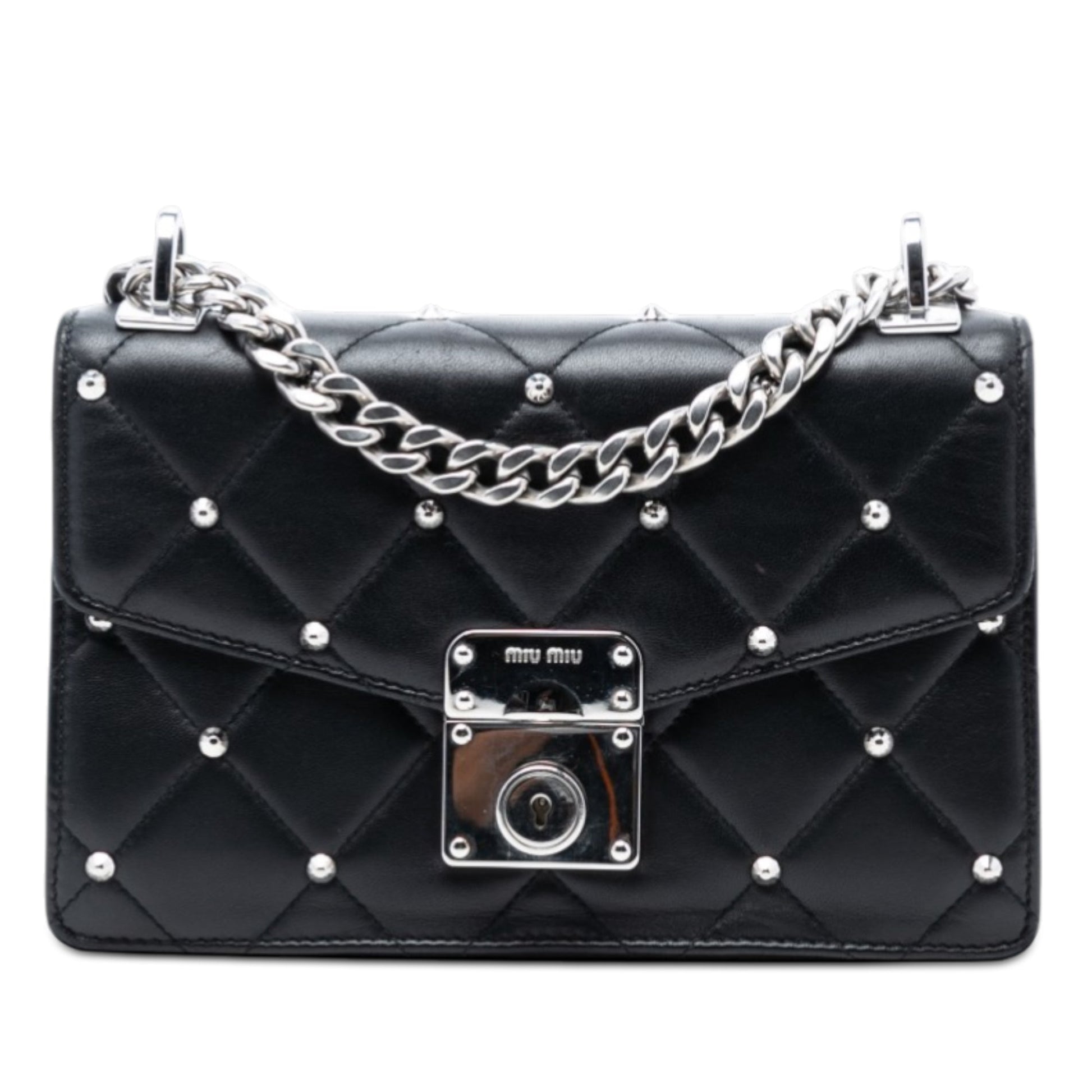 Studded Matelasse Nappa Flap Crossbody