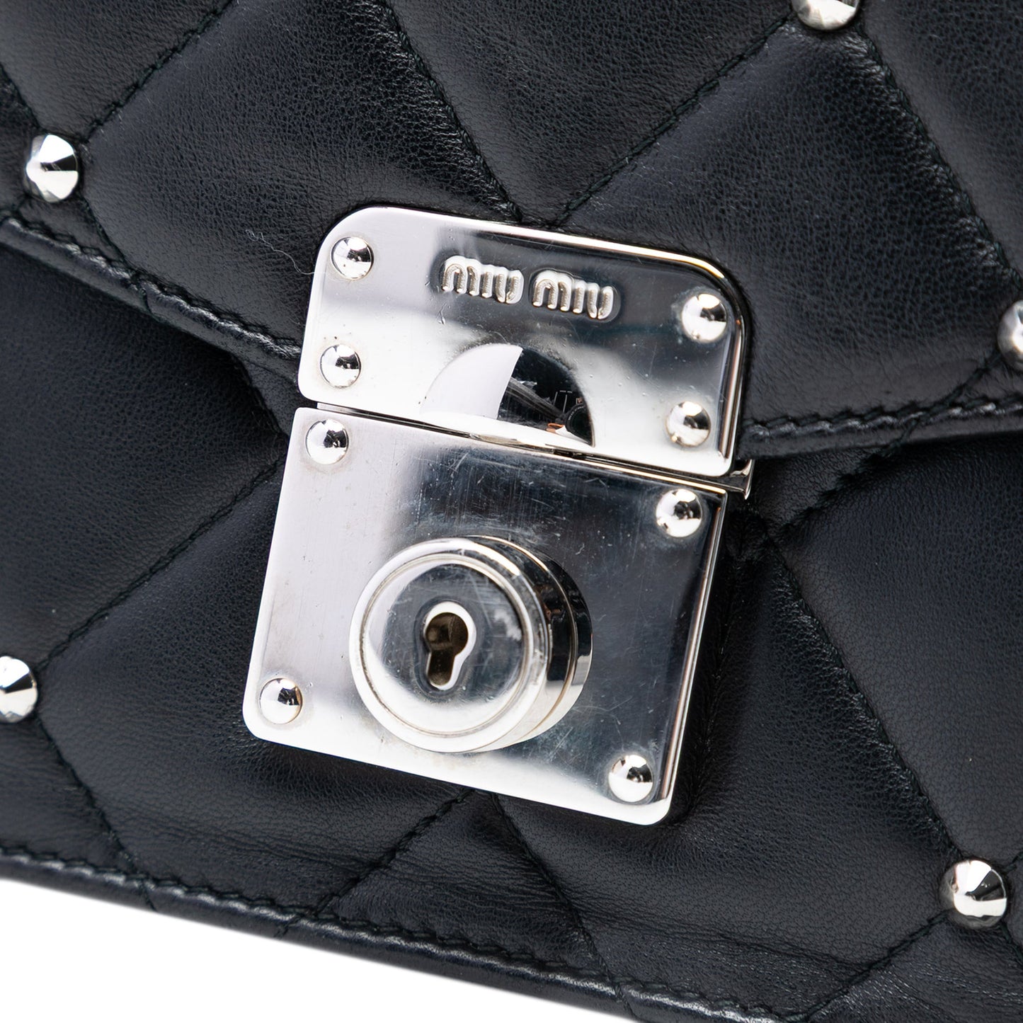 Studded Matelasse Nappa Flap Crossbody