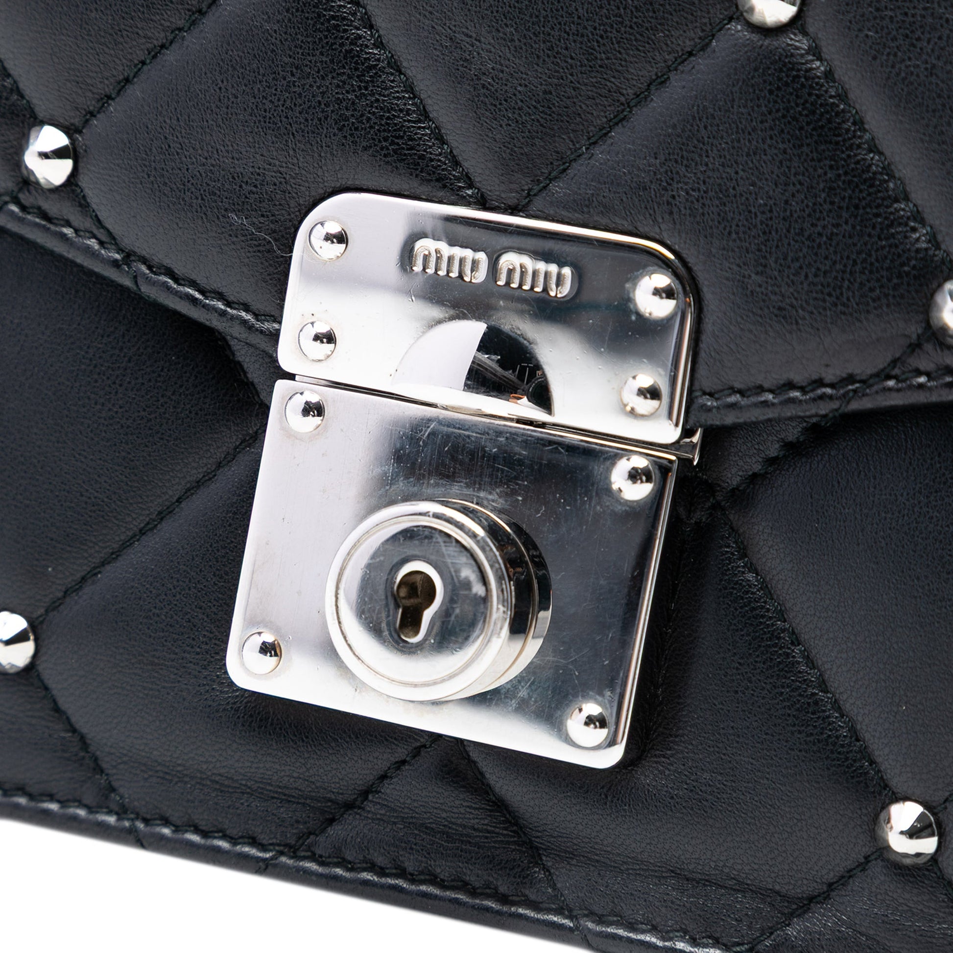 Studded Matelasse Nappa Flap Crossbody