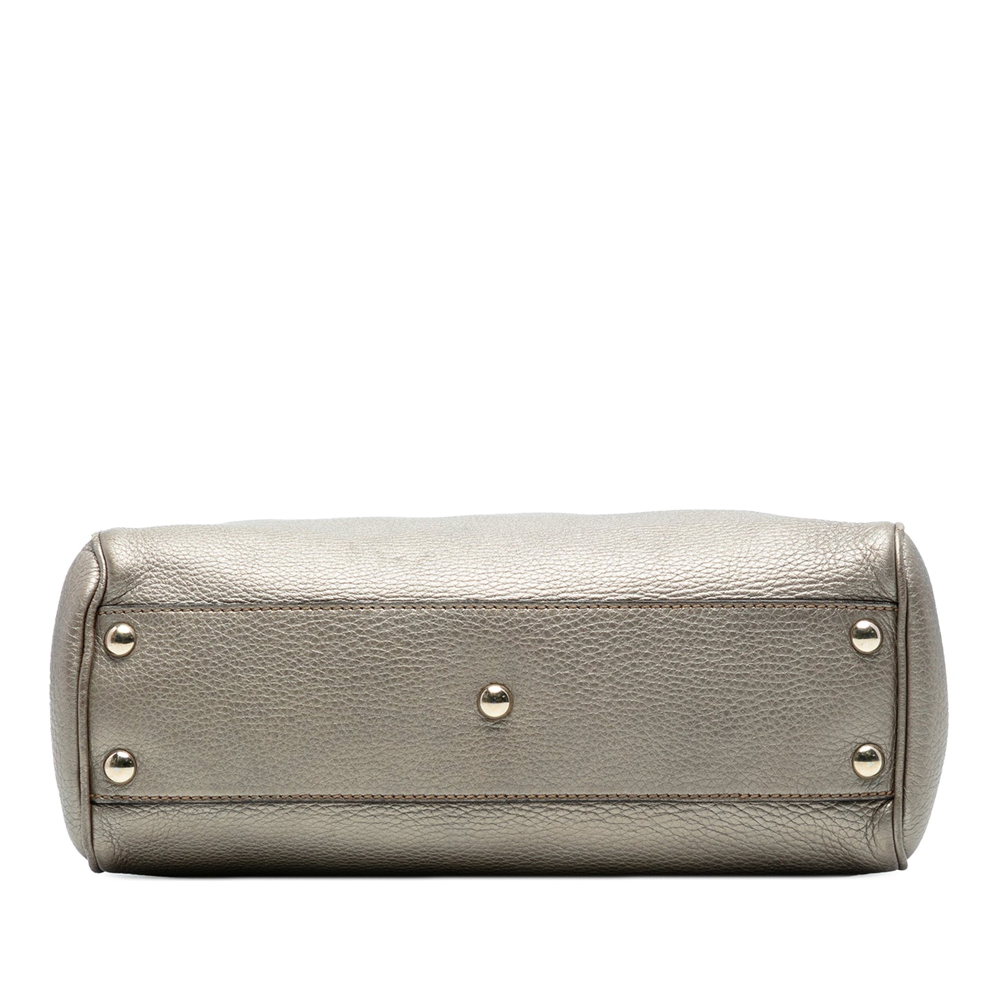 Gucci Small Calfskin Bamboo Shopper Satchel