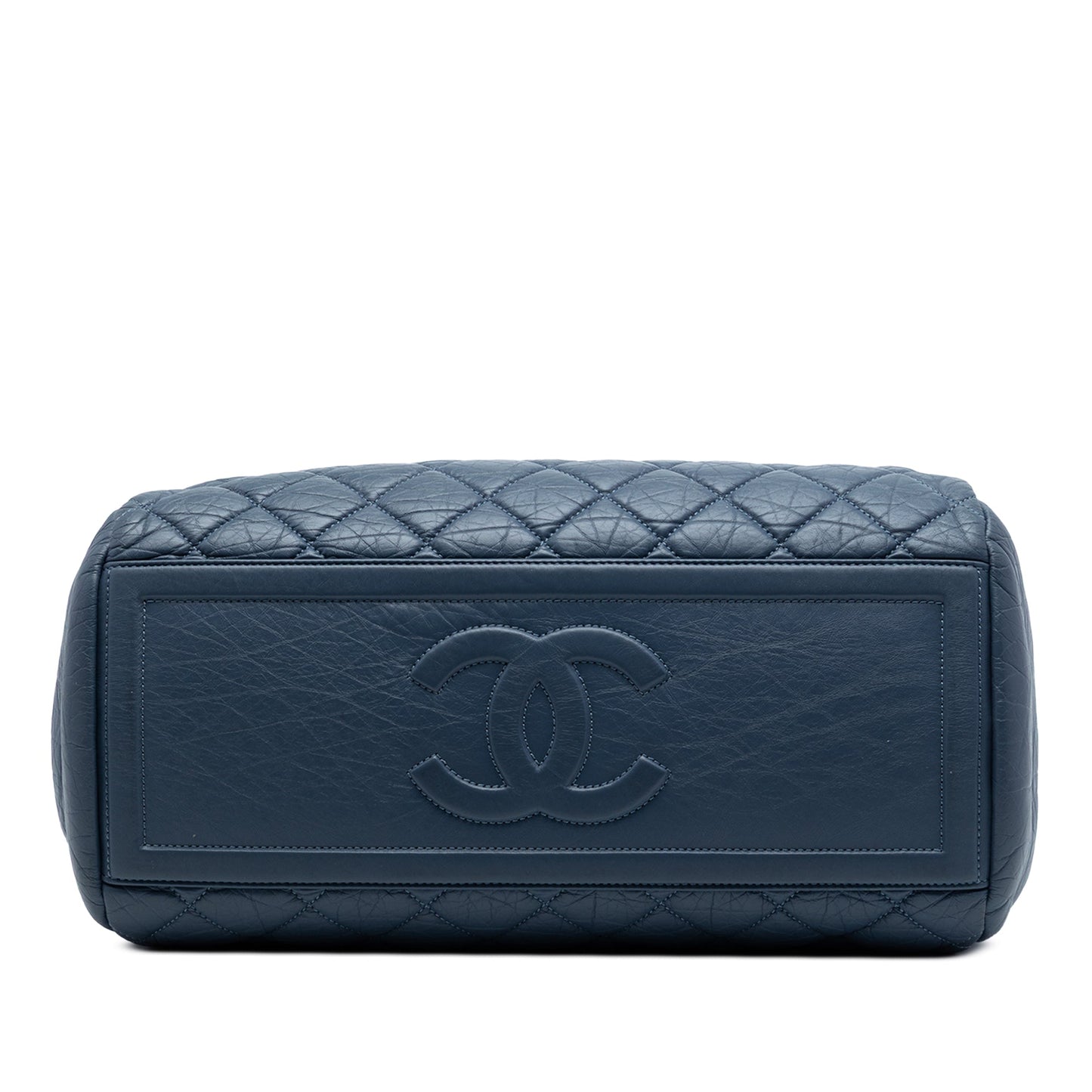 Chanel CC Quilted Aged Calfskin Bowling Bag