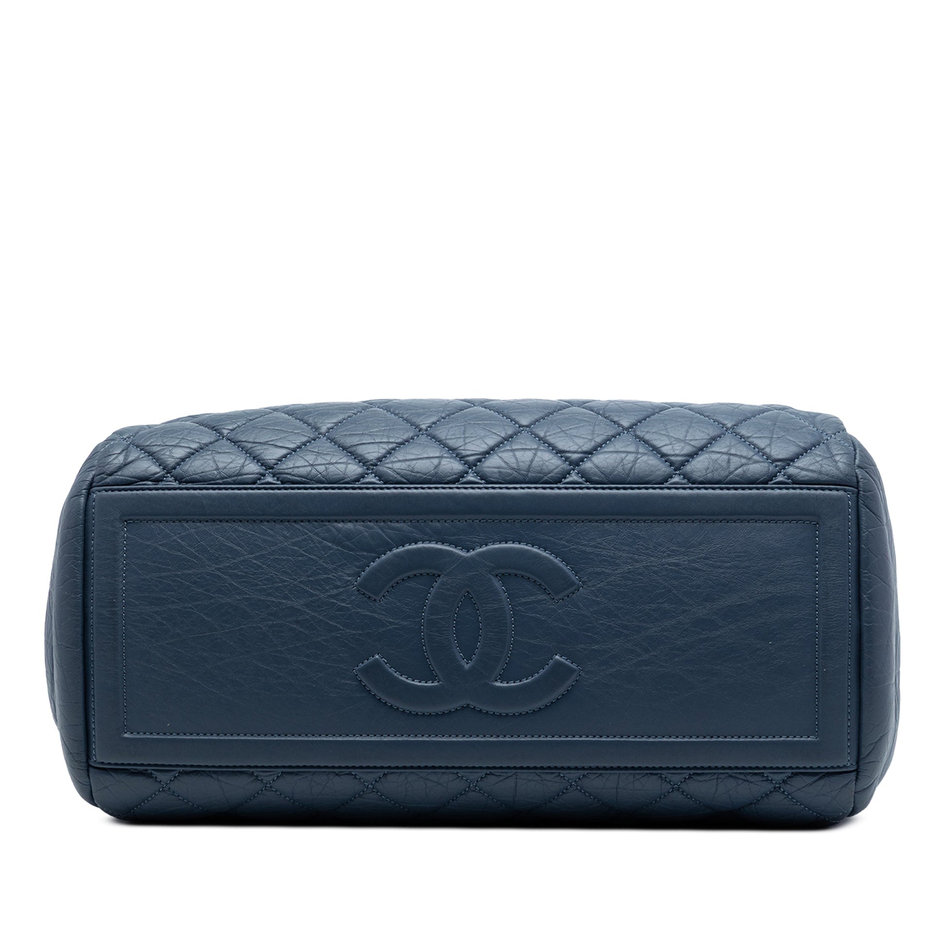 Chanel CC Quilted Aged Calfskin Bowling Bag