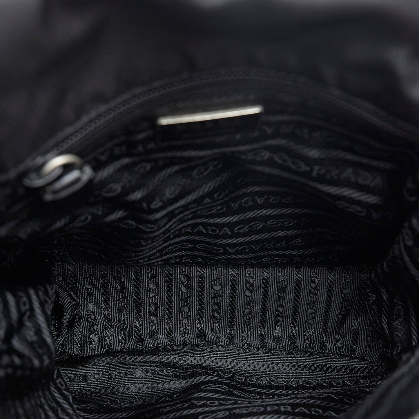 Prada Tessuto Buckle Messenger Bag