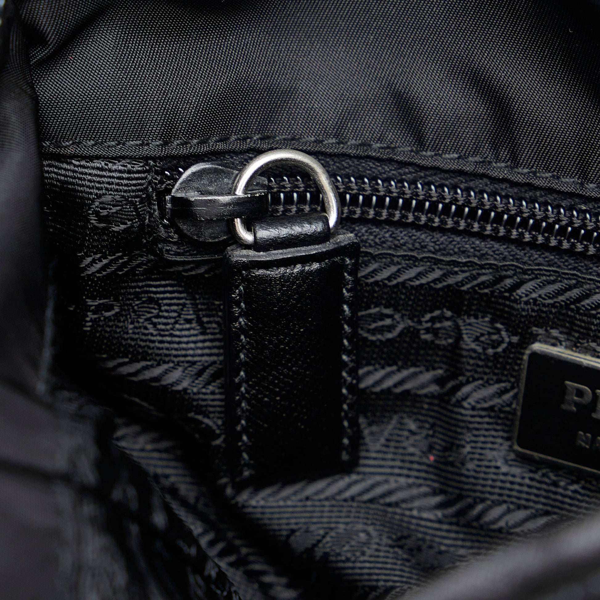 Prada Tessuto Buckle Messenger Bag
