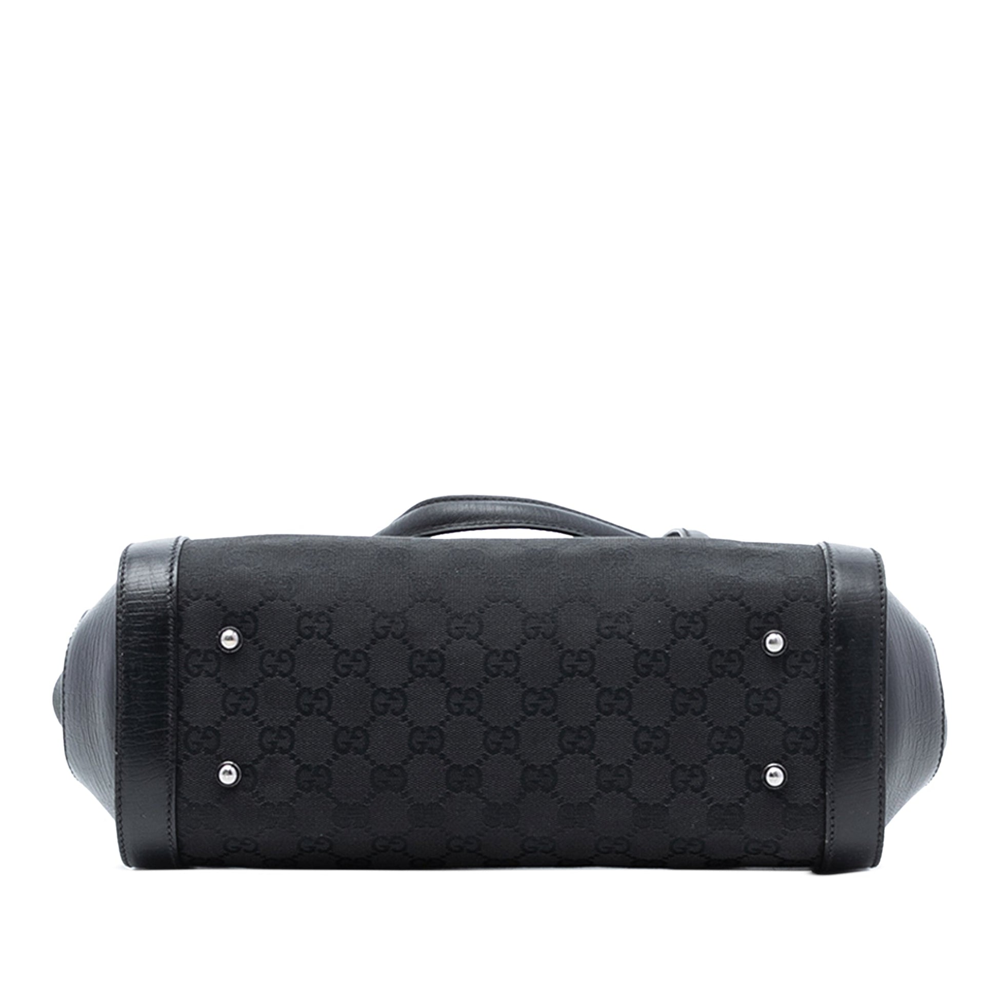 Gucci GG Canvas Bamboo Bullet Shoulder Bag