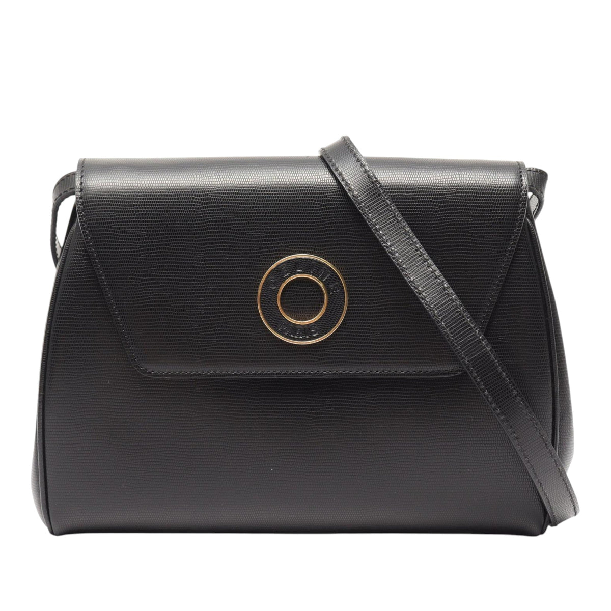 Celine Leather Crossbody — Black