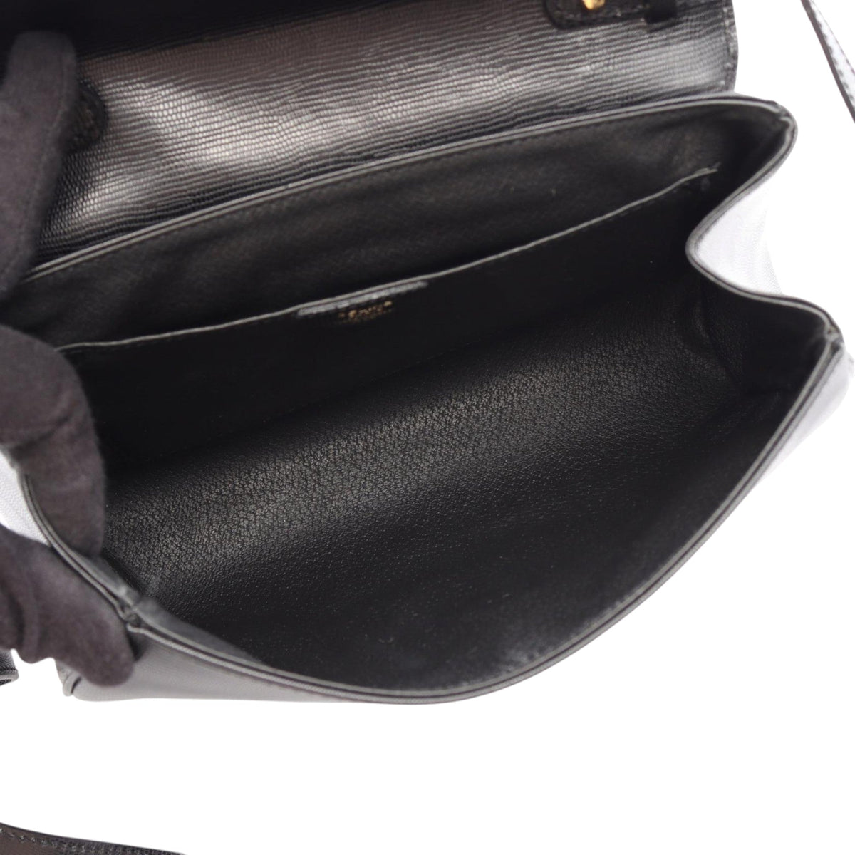 Celine Leather Crossbody — Black