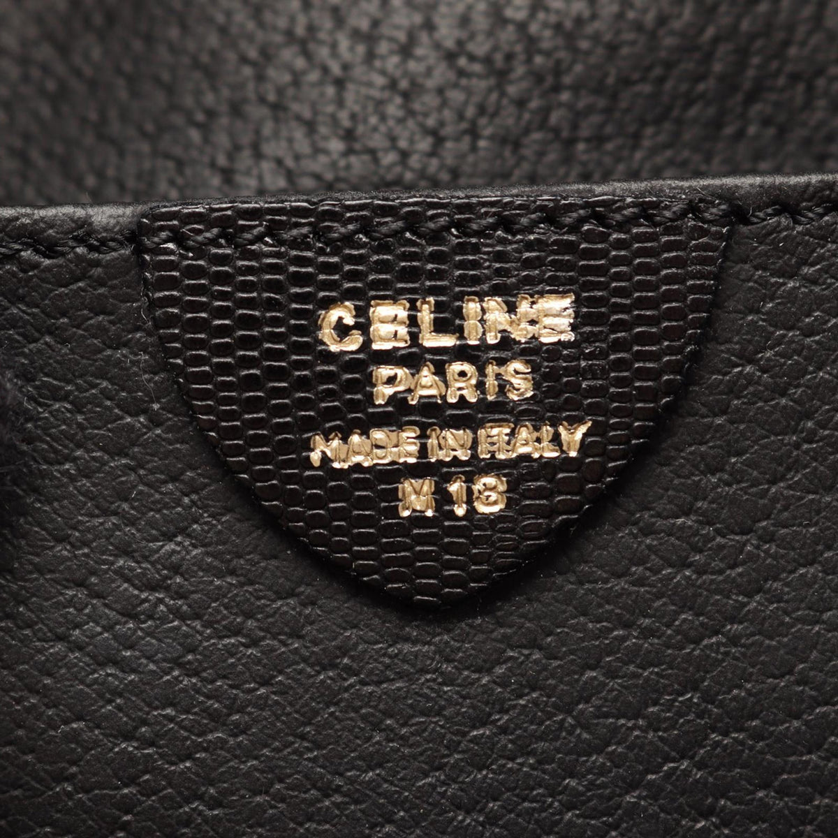Celine Leather Crossbody — Black