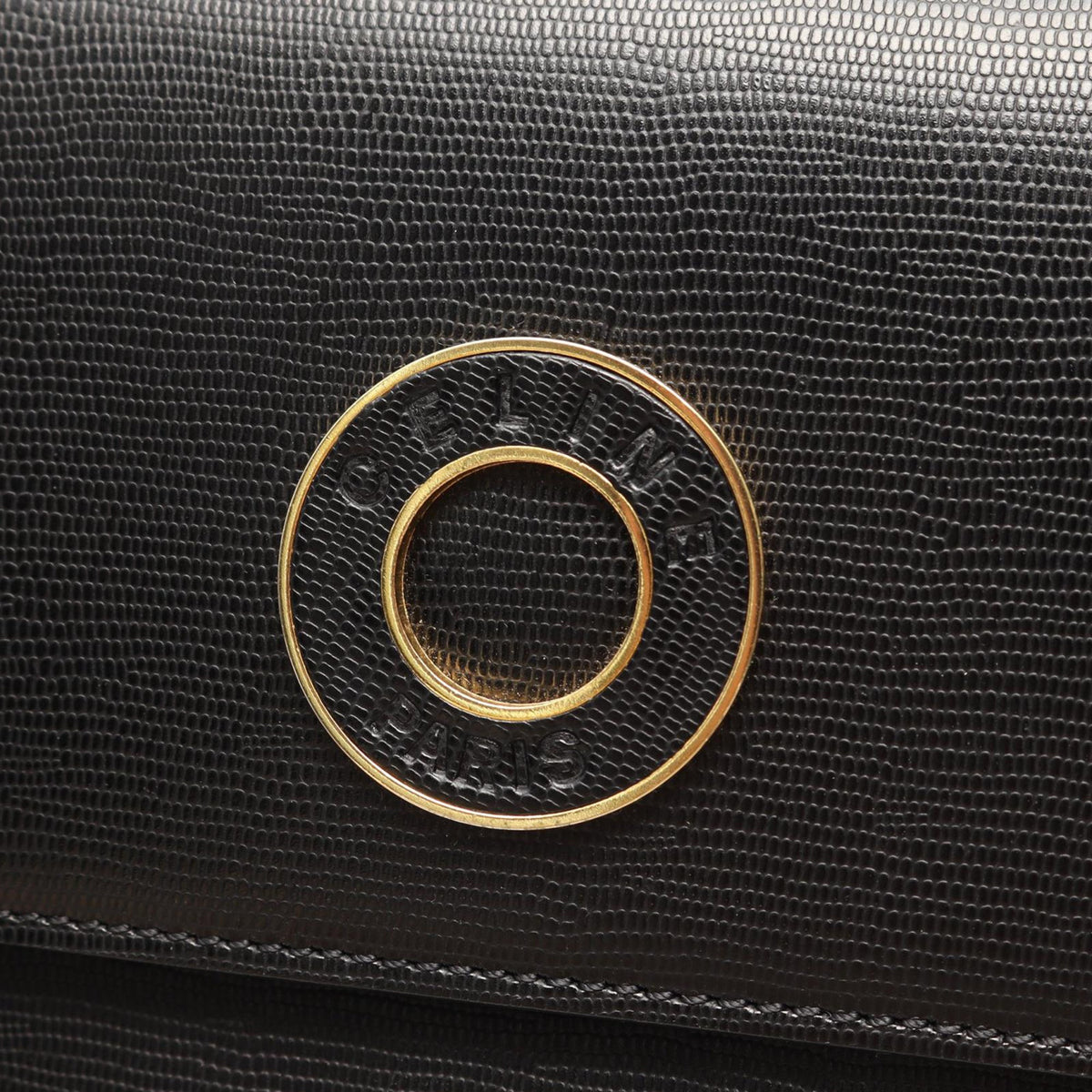 Celine Leather Crossbody — Black