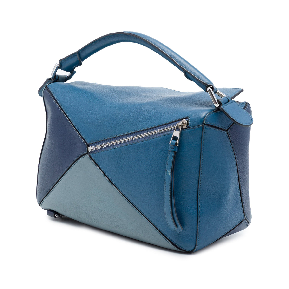 LOEWE Medium Tricolor Calfskin Puzzle Satchel