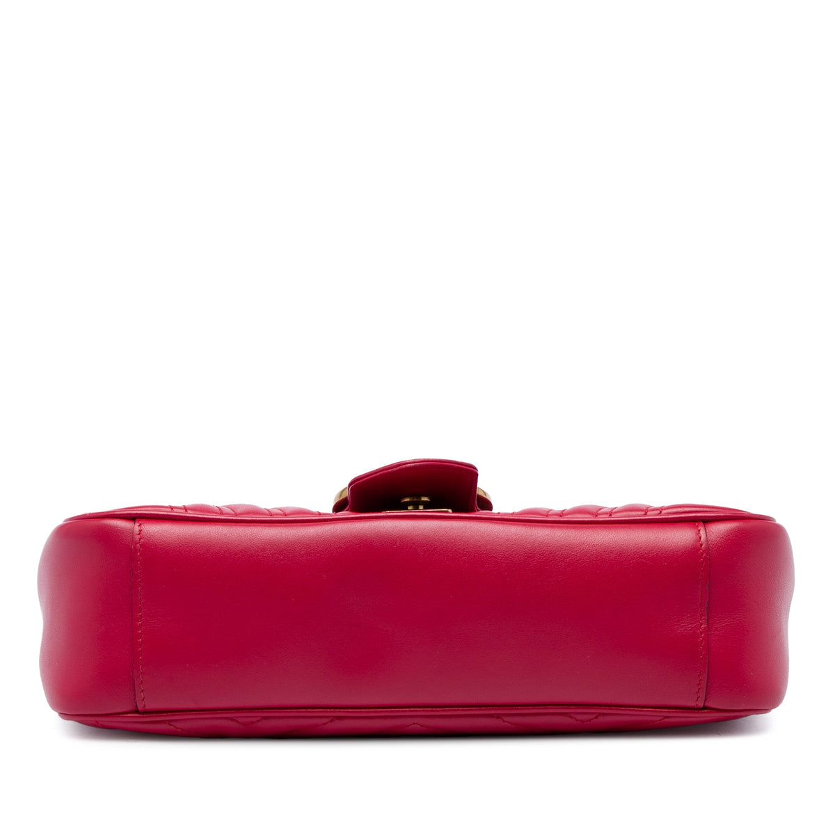 Gucci Medium GG Marmont Matelasse Calfskin Shoulder Bag — Red