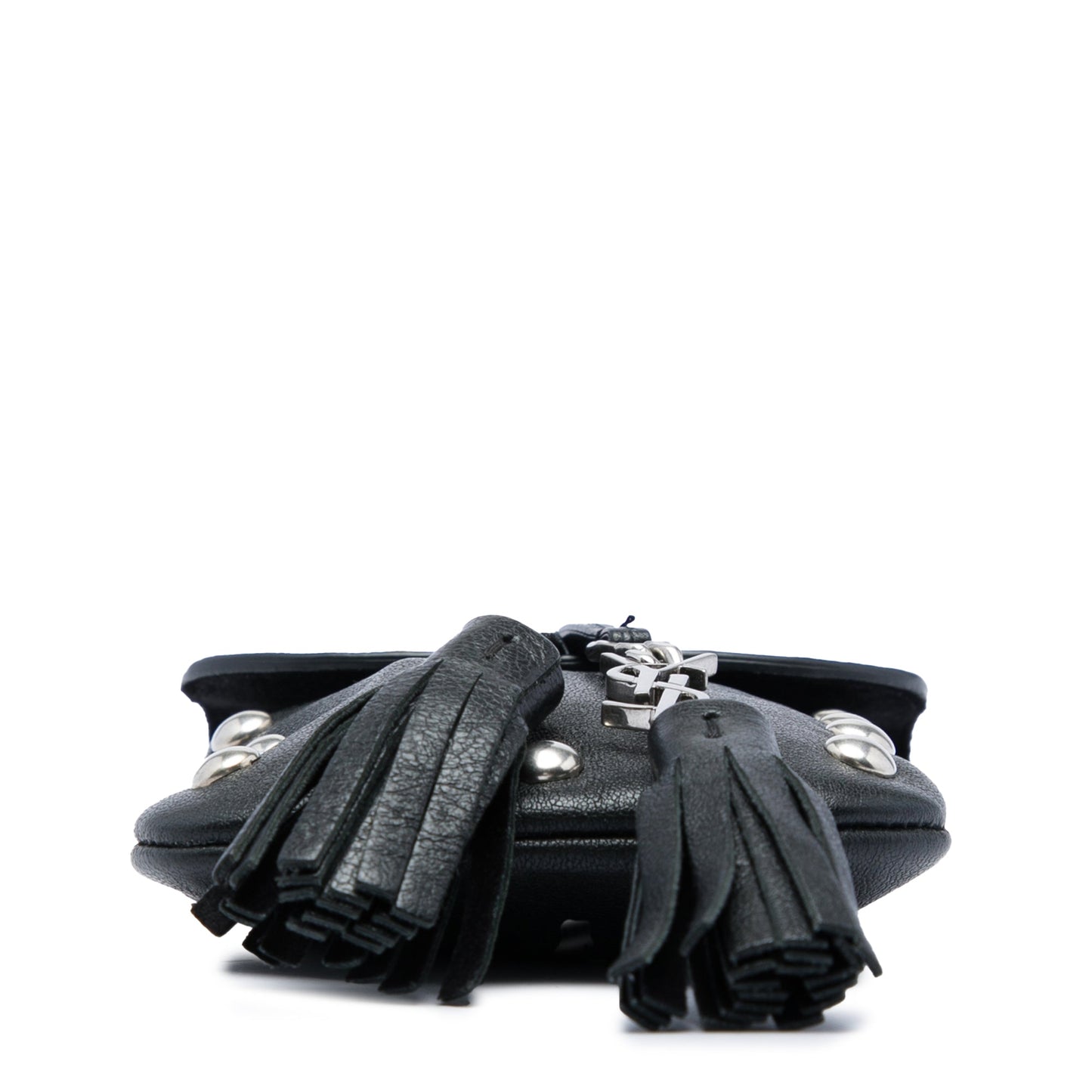 Saint Laurent Studded Leather Phone Pouch