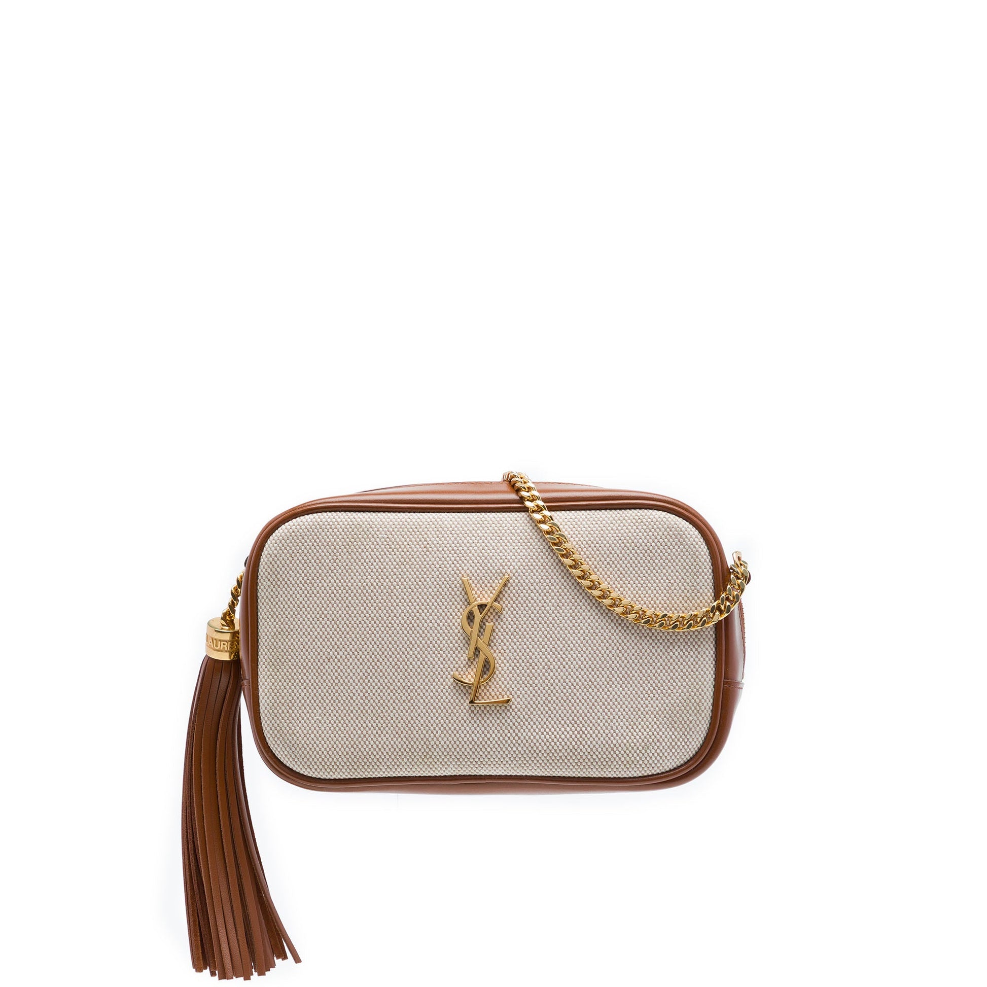 Saint Laurent Mini Canvas Monogram Lou Camera Bag