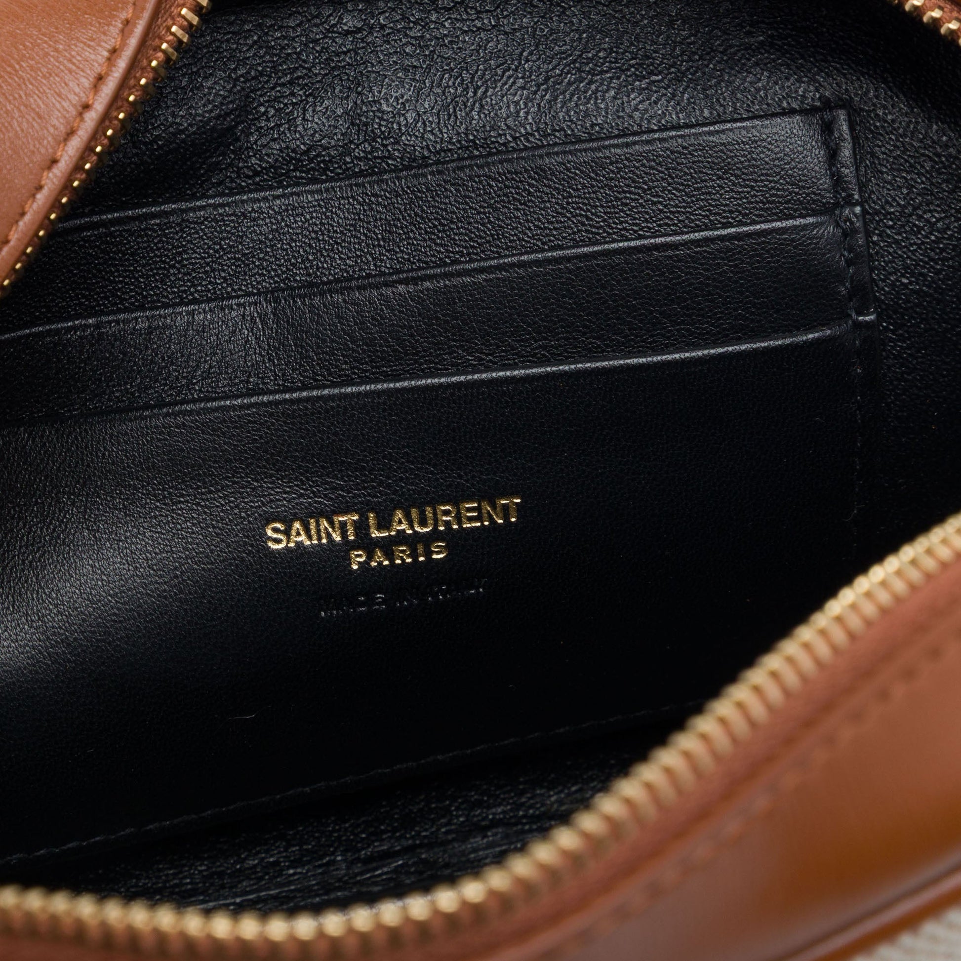 Saint Laurent Mini Canvas Monogram Lou Camera Bag