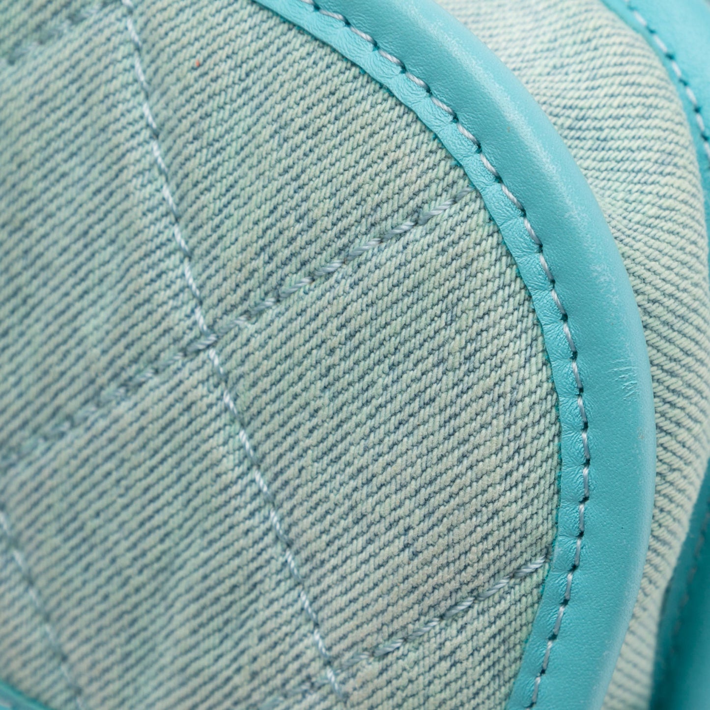 Mini CC Quilted Denim Messenger Flap