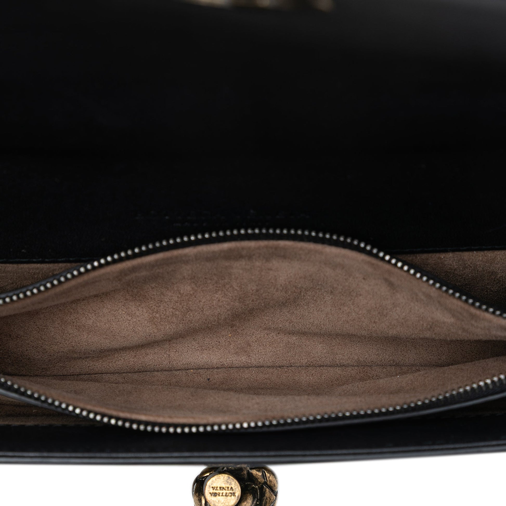 Bottega Veneta Karung Trimmed Knit Intrecciato Knot Clutch On Chain