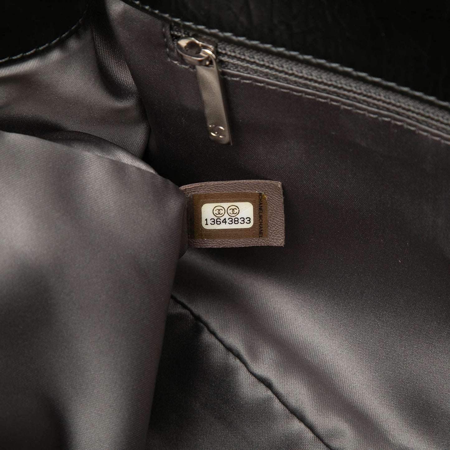 CC Glazed Quilted Calfskin Single Flap