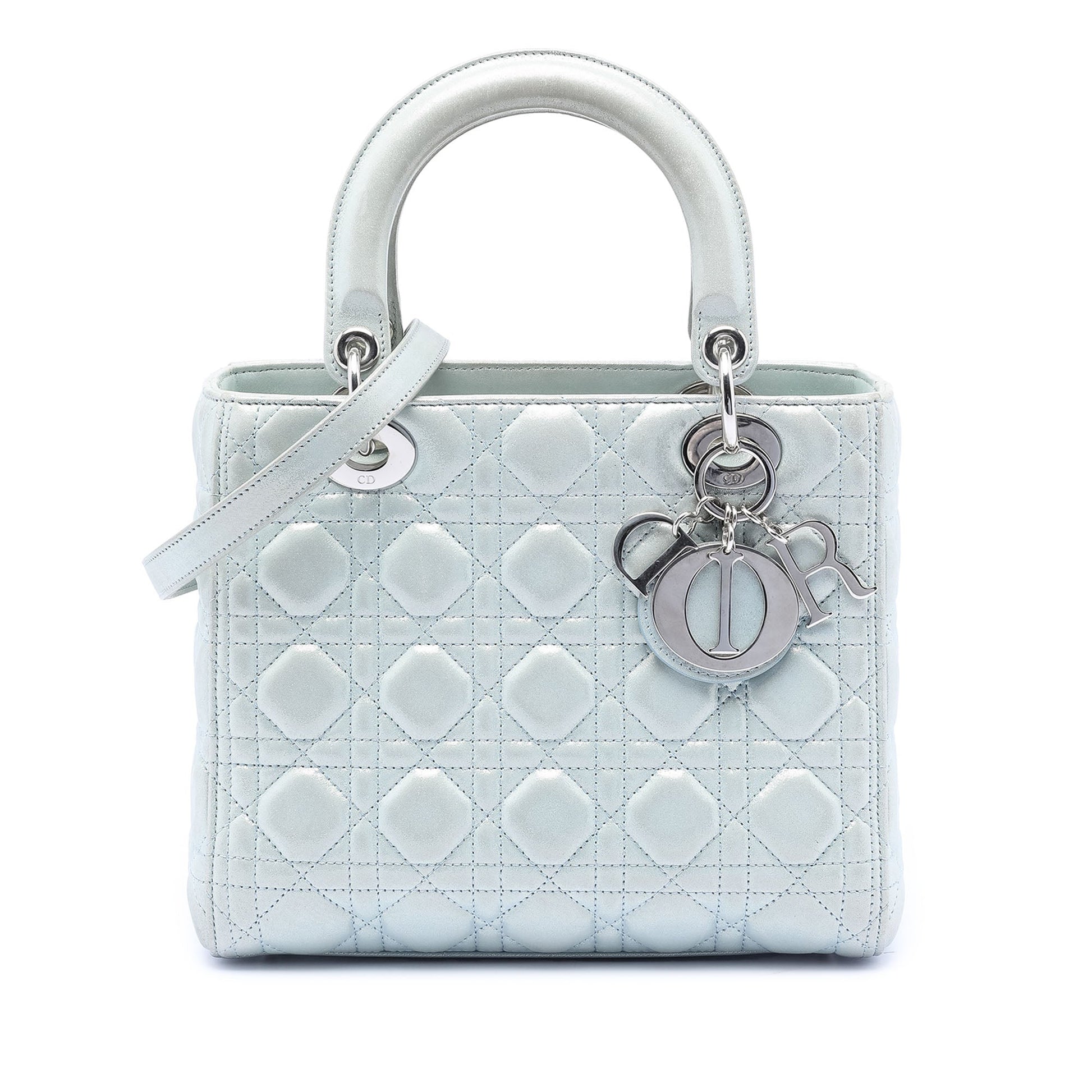 Dior Medium Iridescent Lambskin Cannage Lady Dior