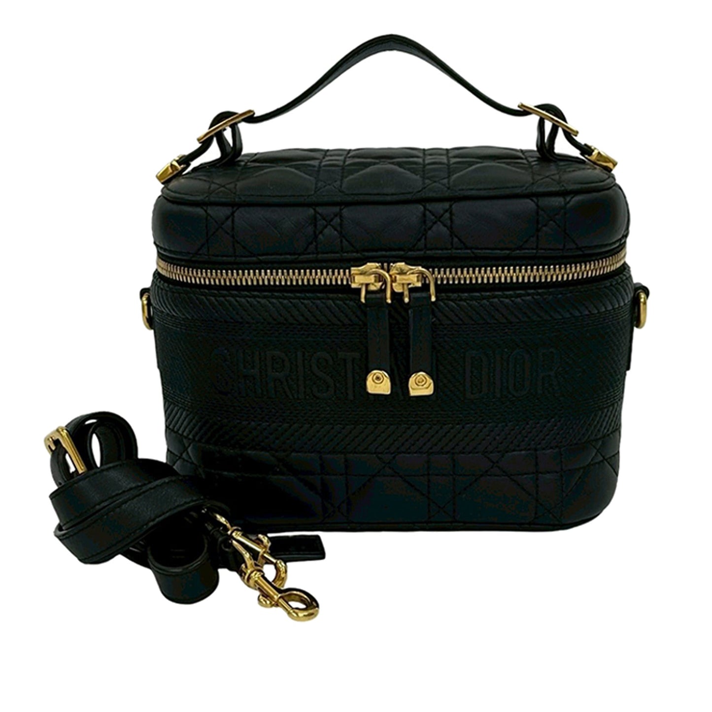 Dior Small Lambskin Cannage DiorTravel Vanity Case