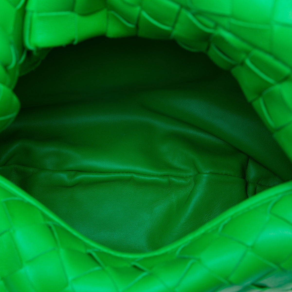 Bottega Veneta Teen Nappa Intrecciato Jodie — Green