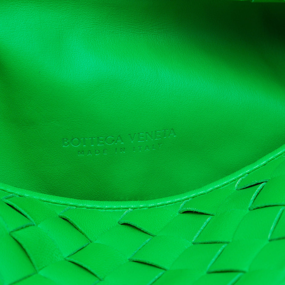 Bottega Veneta Teen Nappa Intrecciato Jodie — Green