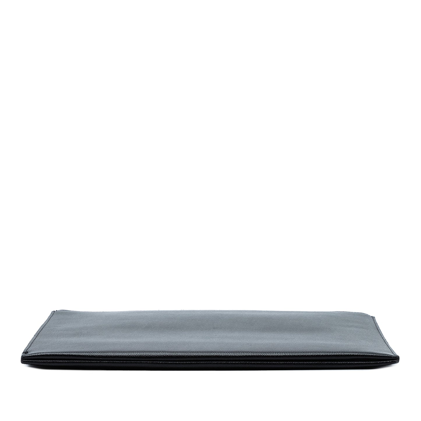 Saint Laurent Grained Leather Zip Clutch