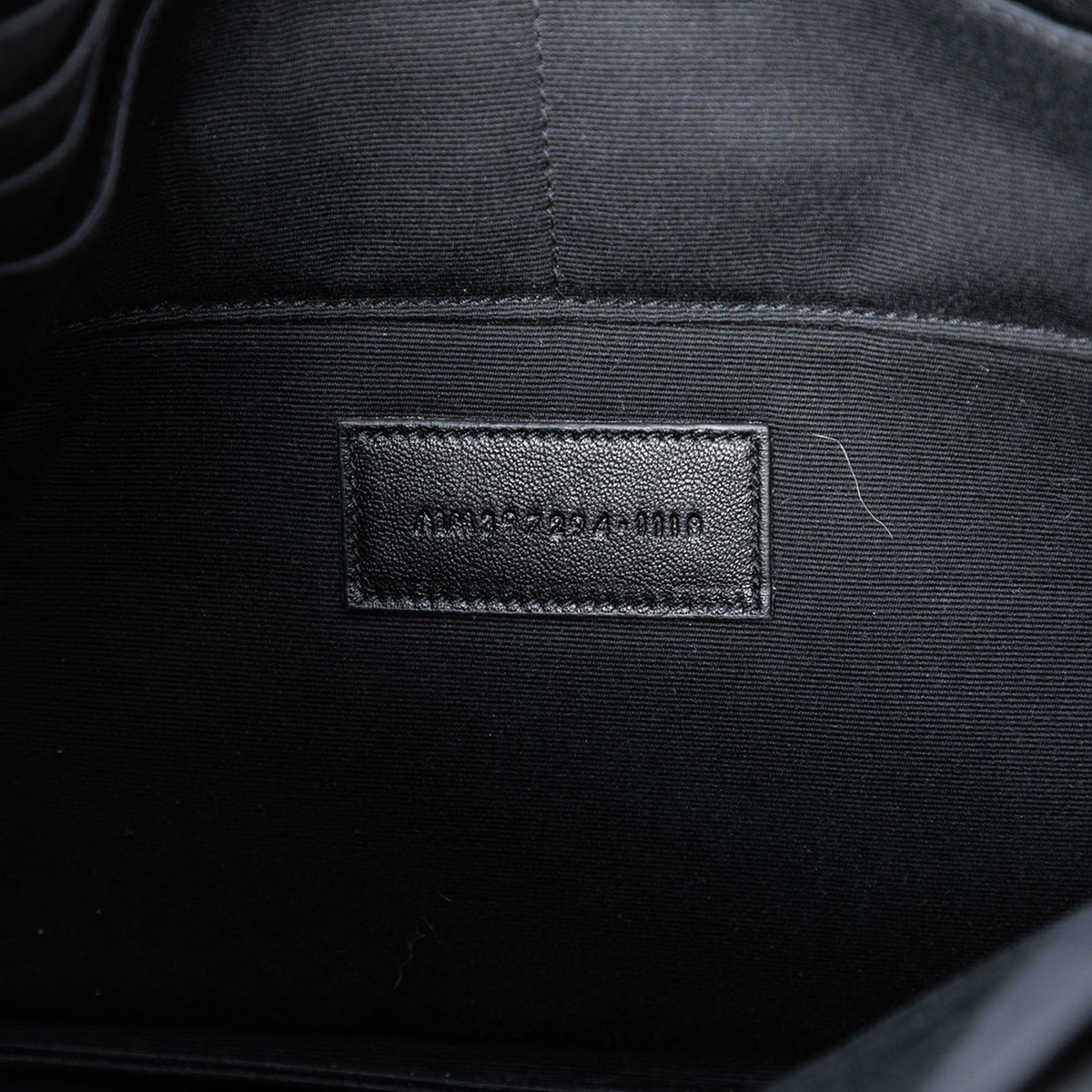 Saint Laurent Grained Leather Zip Clutch