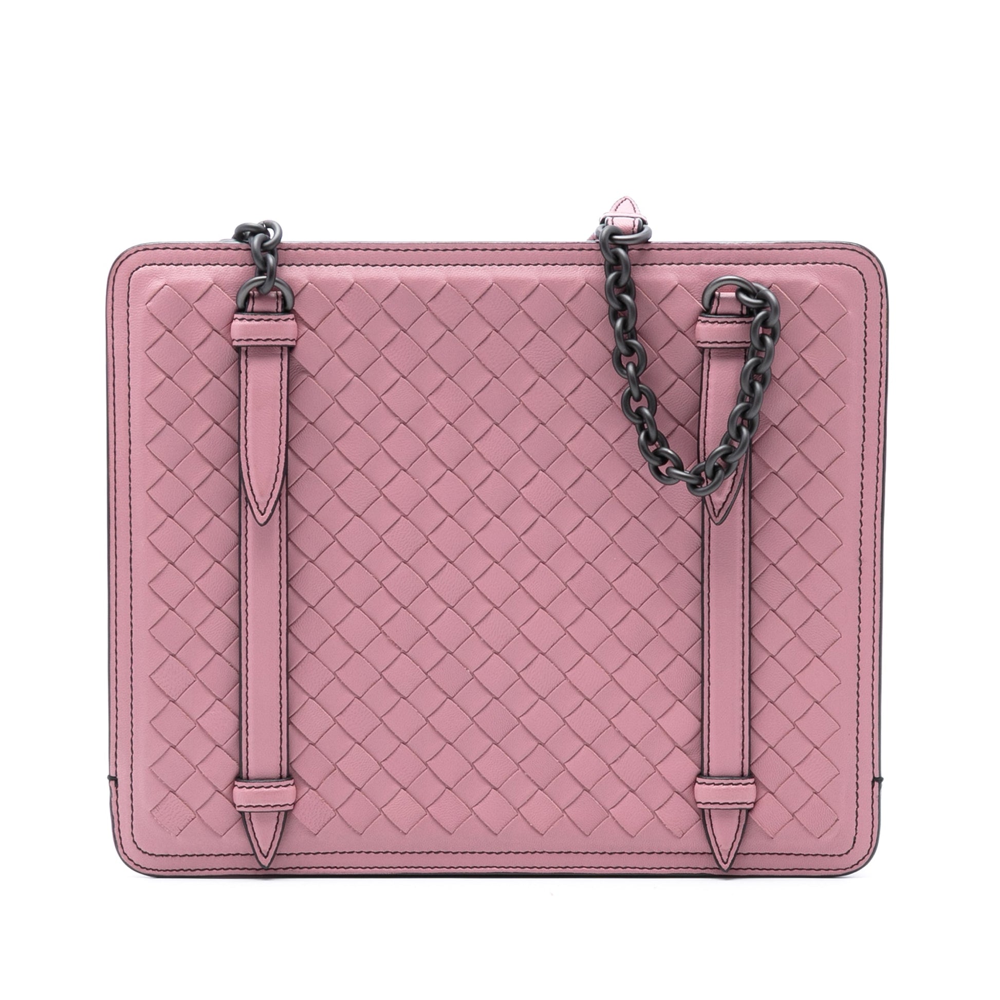 Bottega Veneta Nappa Intrecciato Chain Shoulder Bag
