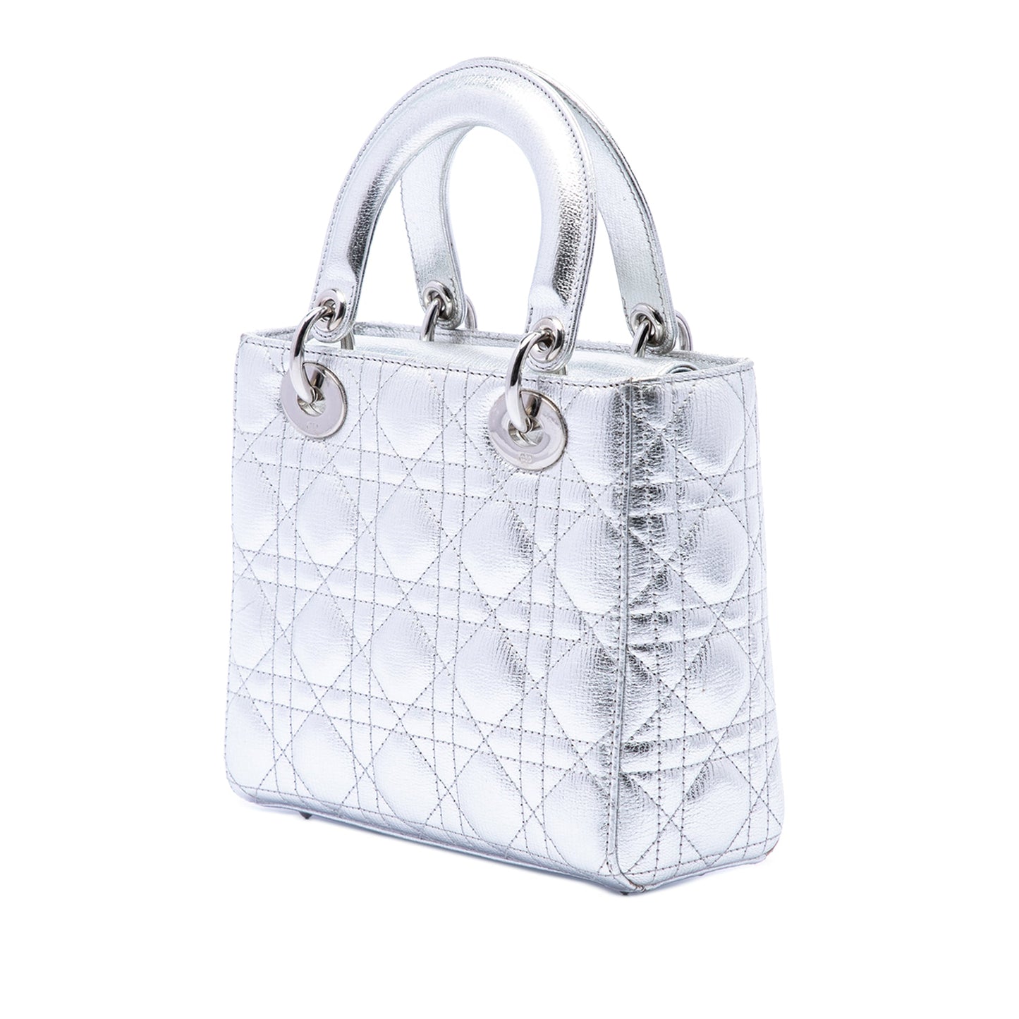 Dior Small Metallic Grained Calfskin Cannage My ABCDior Lady Dior