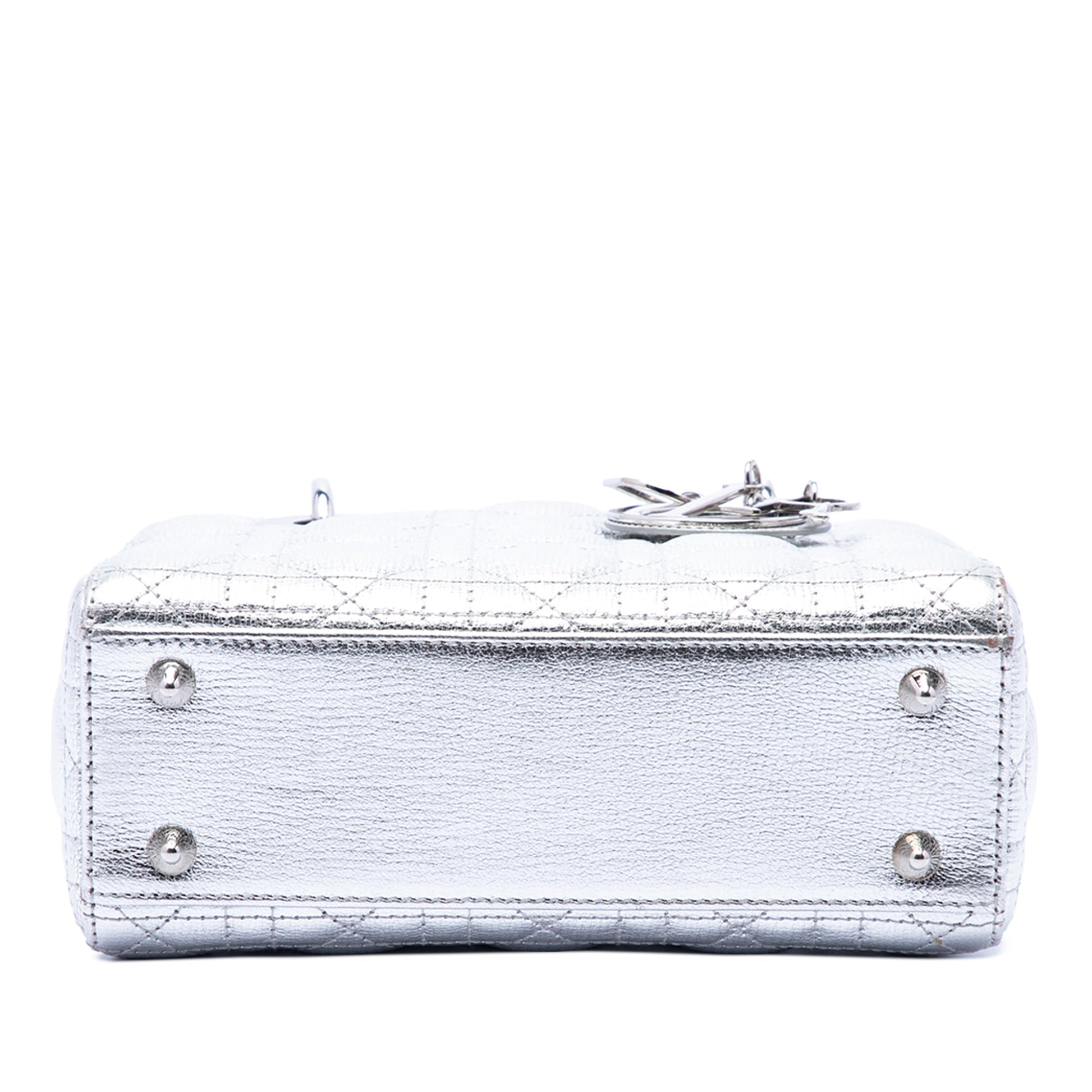 Dior Small Metallic Grained Calfskin Cannage My ABCDior Lady Dior
