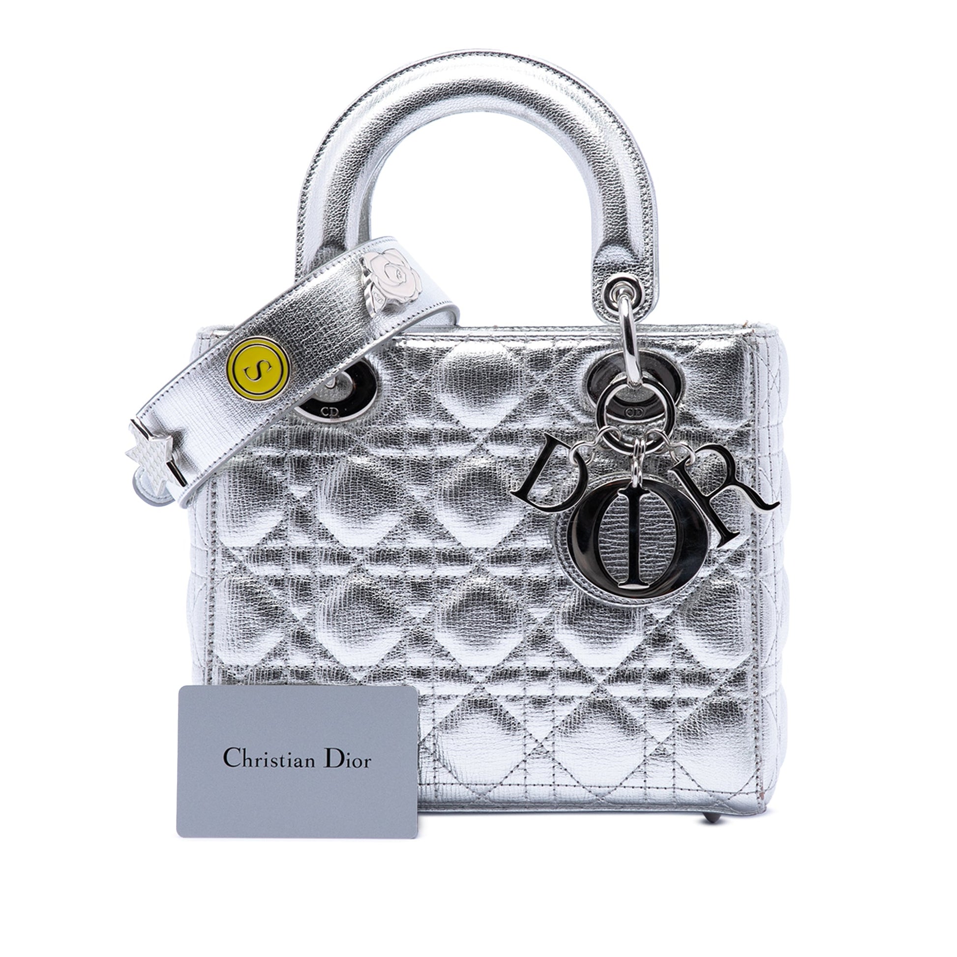 Dior Small Metallic Grained Calfskin Cannage My ABCDior Lady Dior