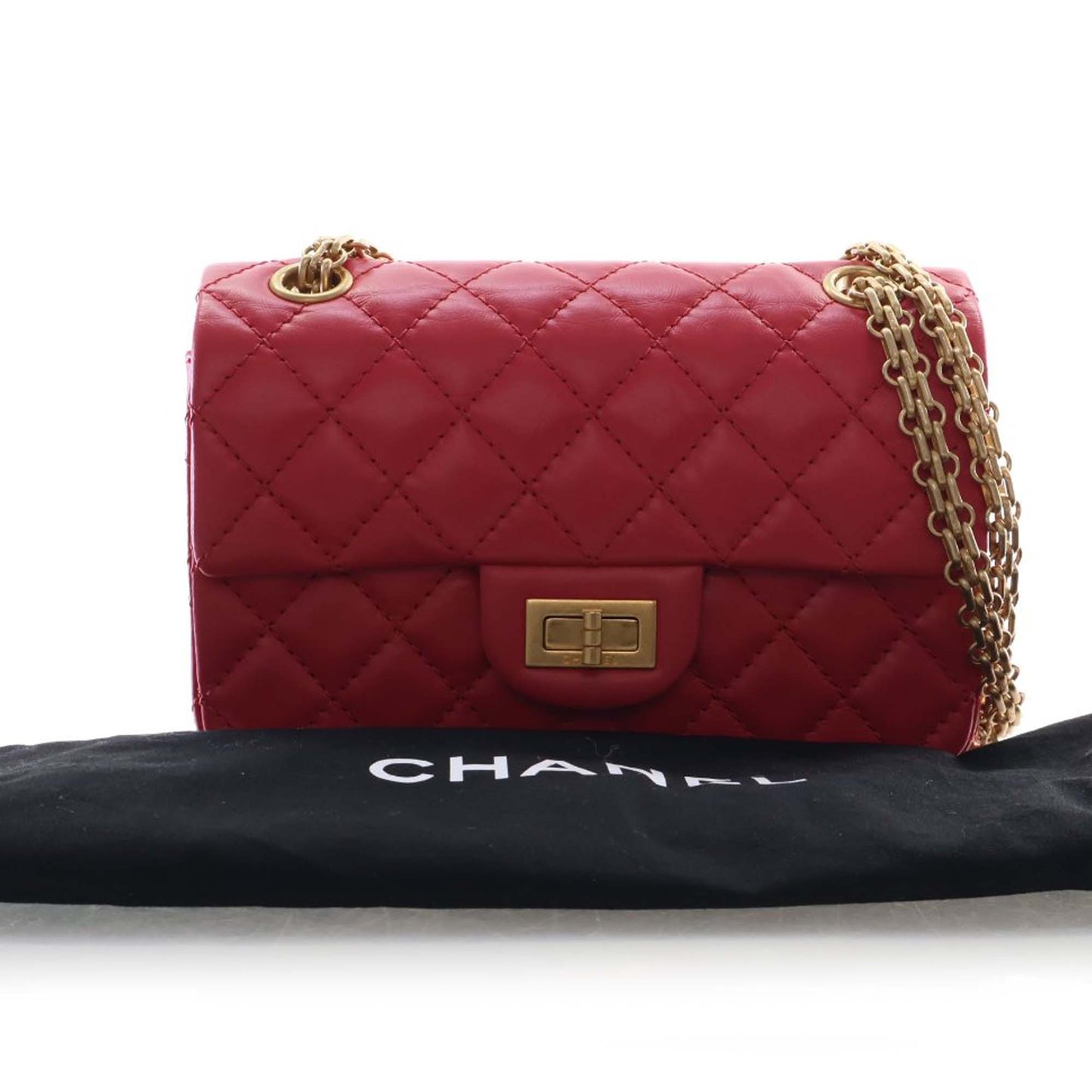 Chanel Quilted Aged Calfskin Reissue 2.55 Single Flap 224